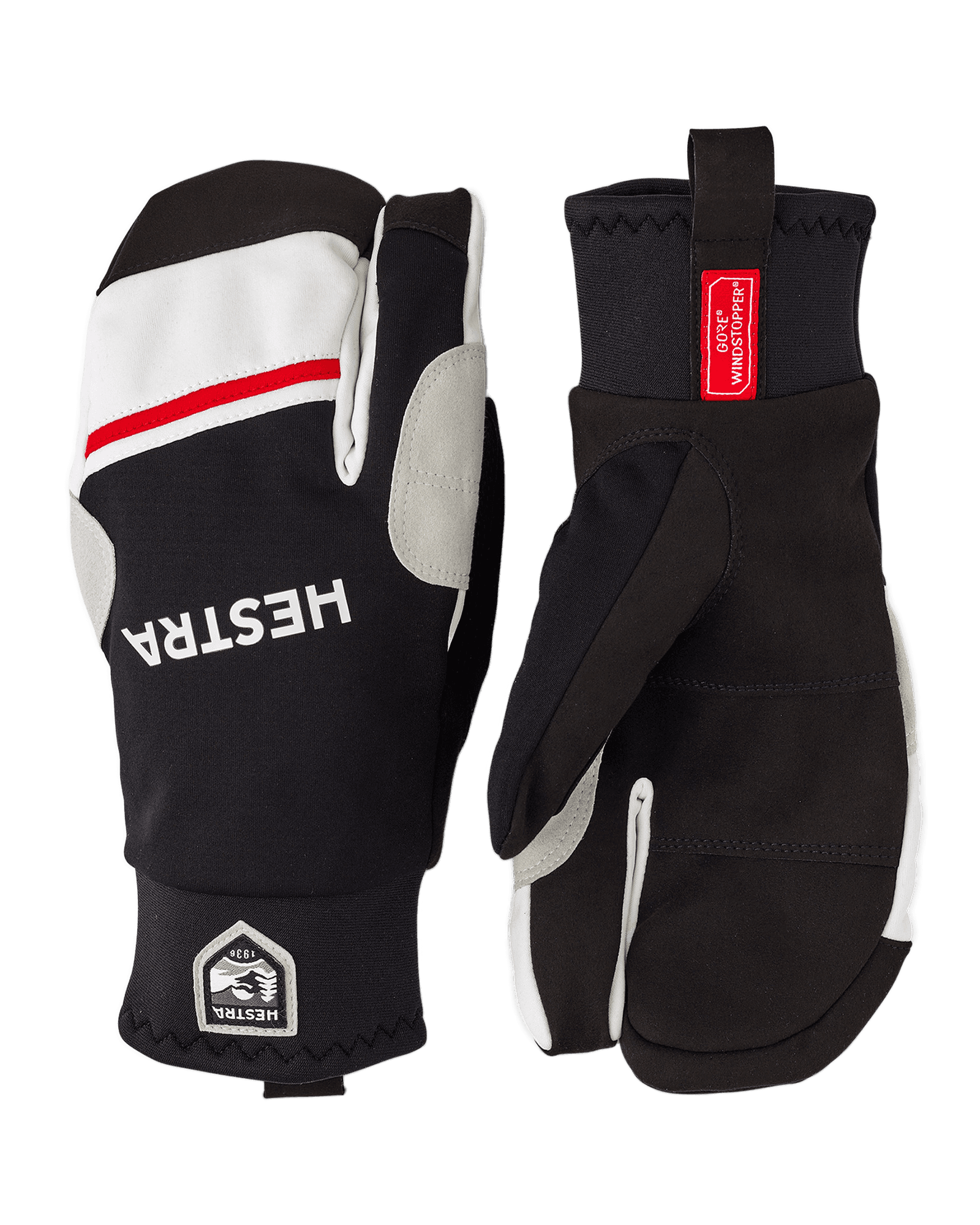 Windstopper Race Tracker - 3 Finger Black