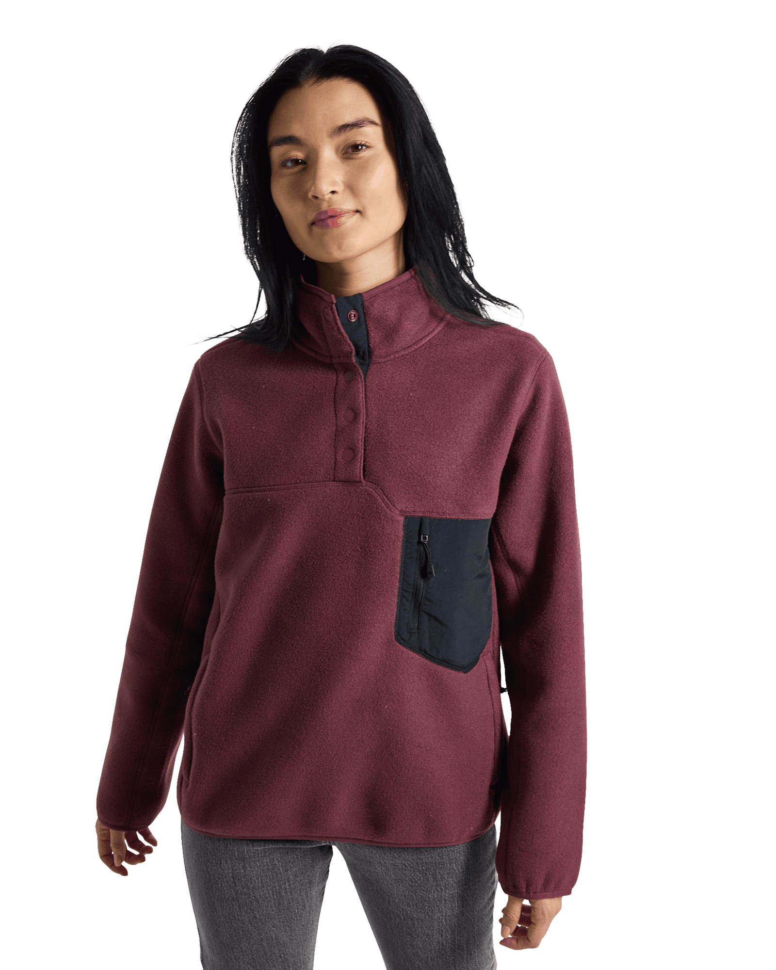 Cinder Pullover Fleece W Almandine