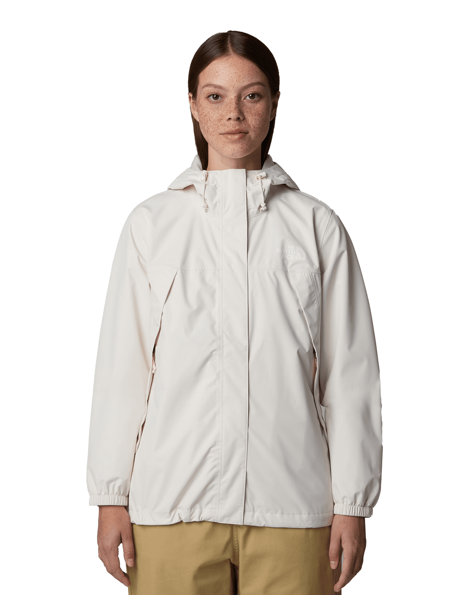 Antora Rain Jacket W White Dune