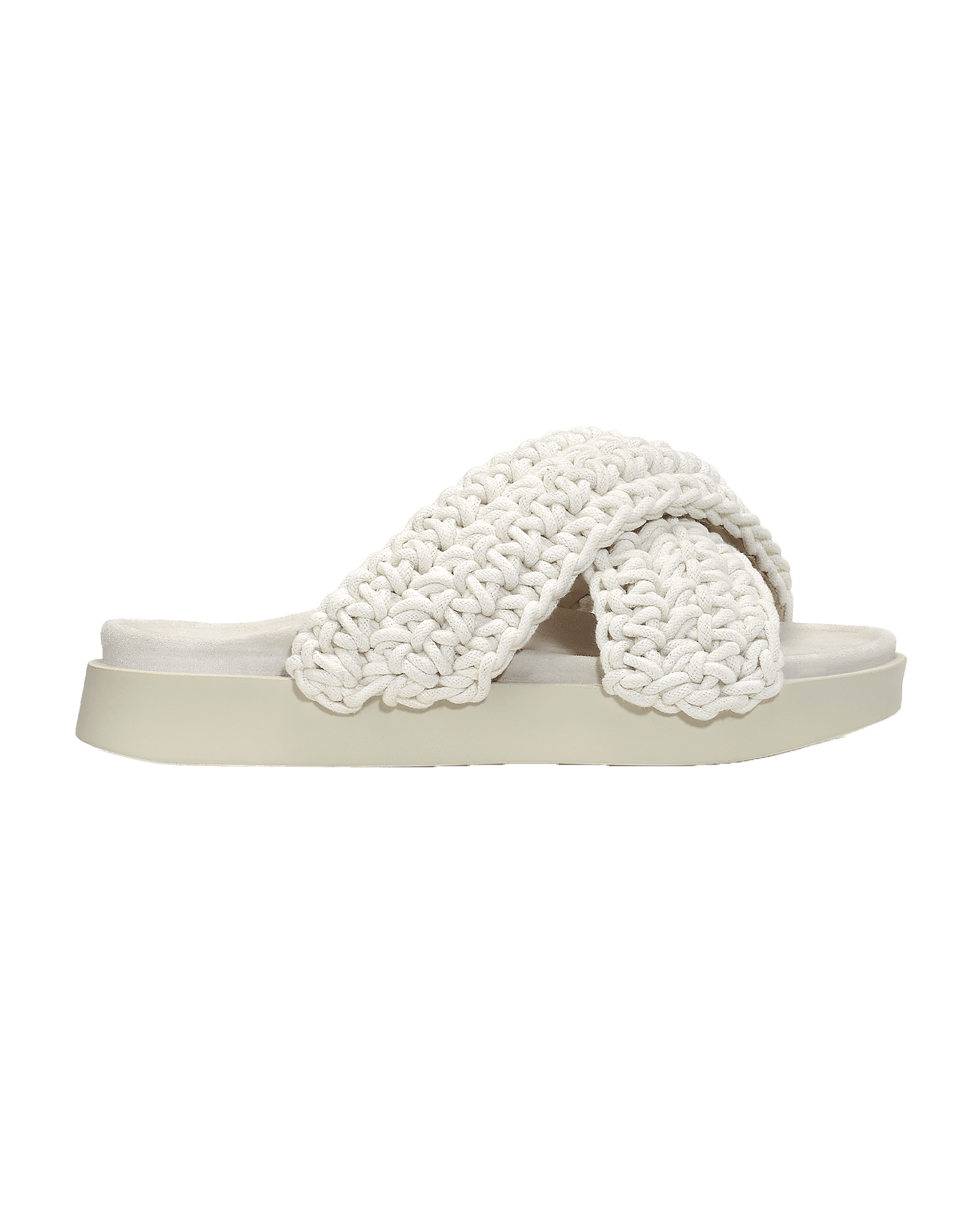 Woven W White
