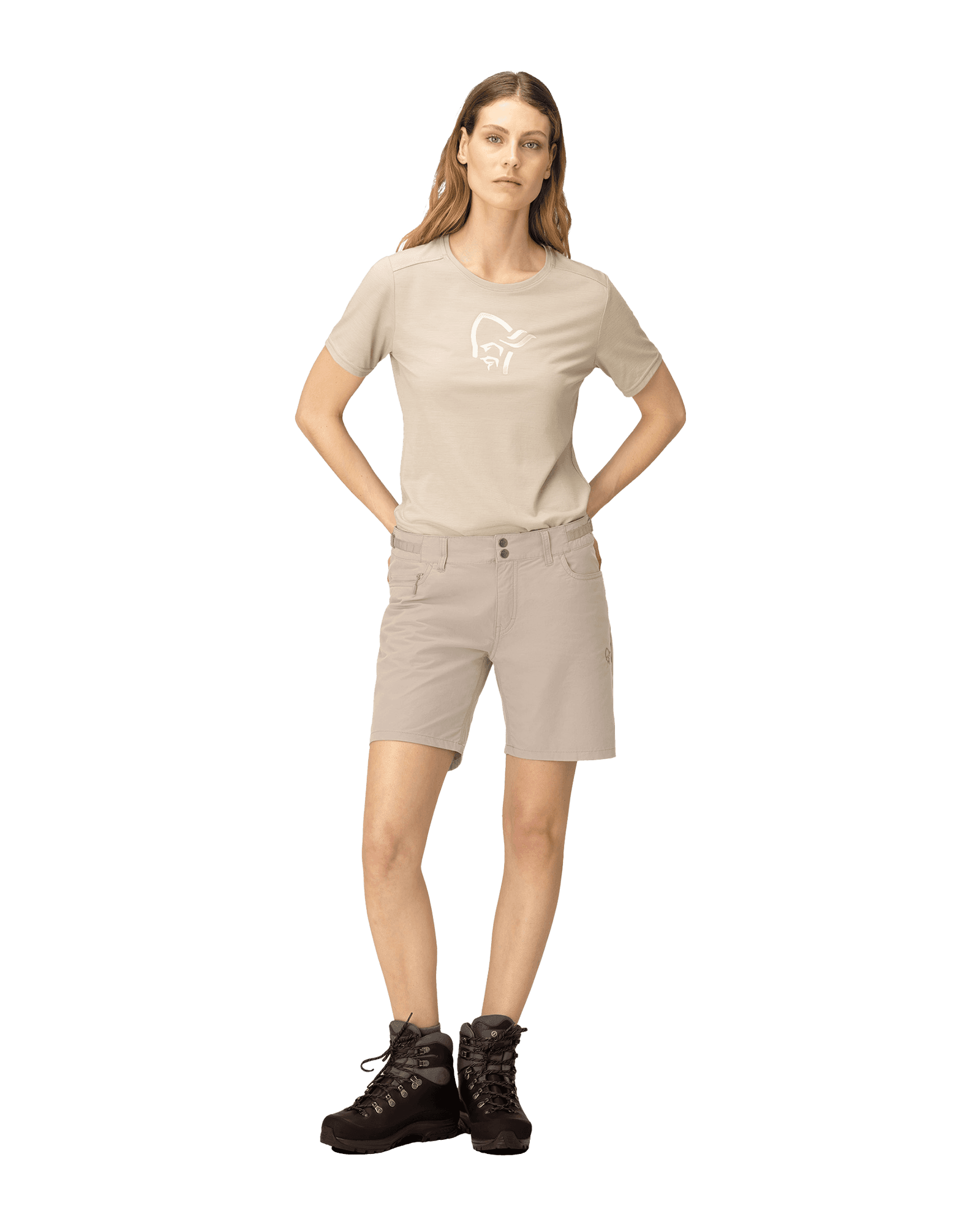 Femund Cotton Shorts W Pure Cashmere White