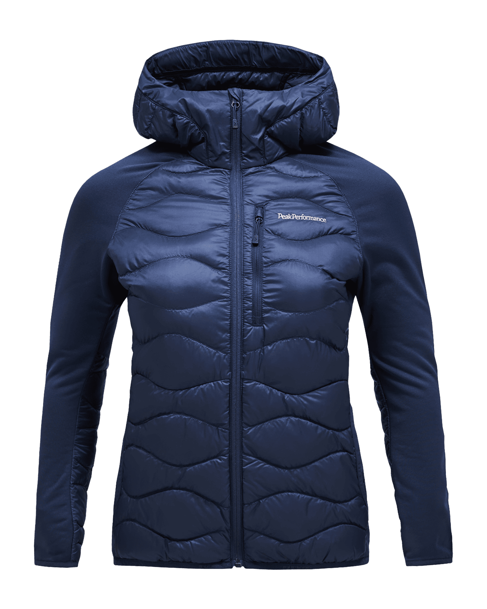 Helium Down Hybrid Hood W Blue Shadow