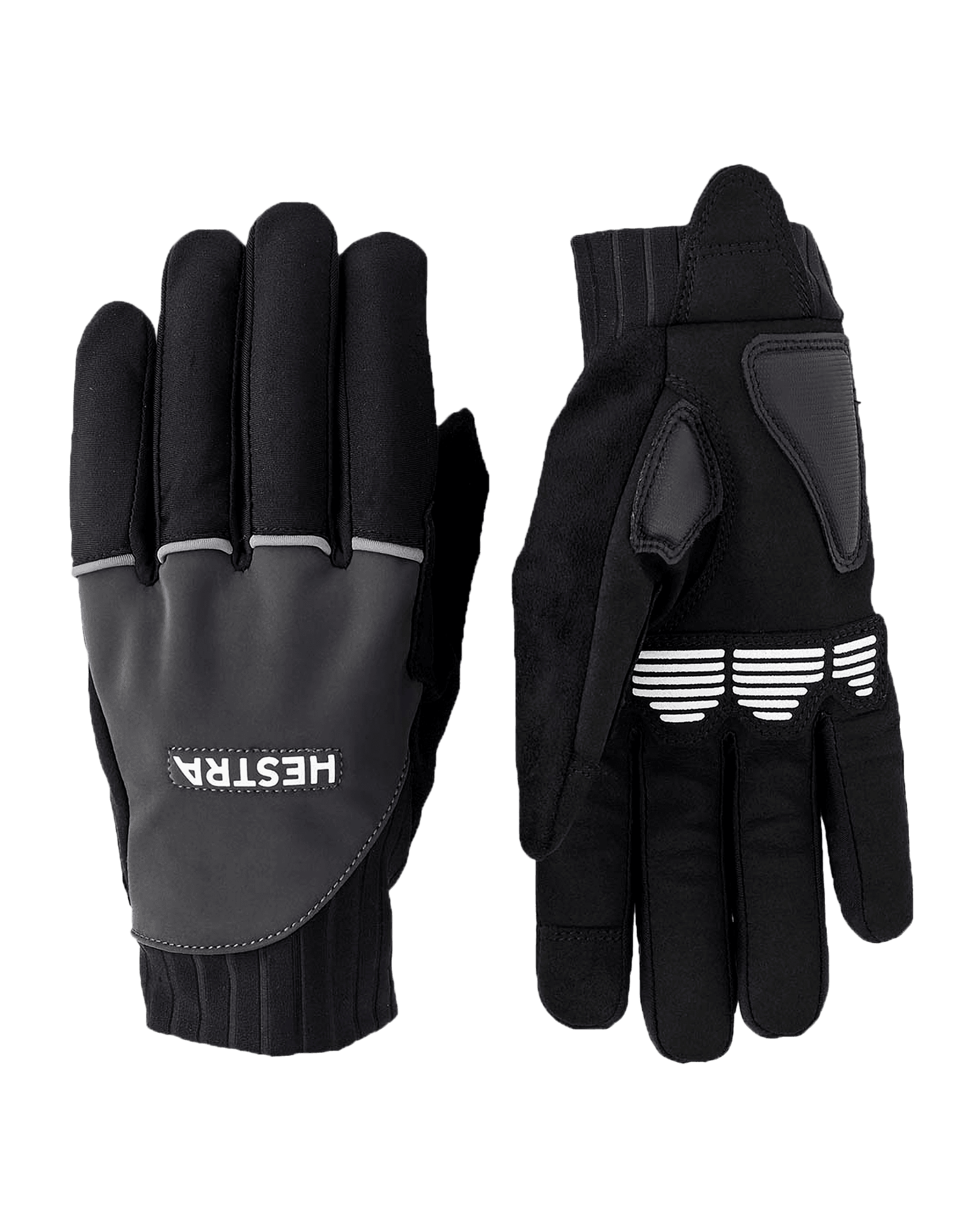 Bike Reflective Long 5 Finger Dark grey