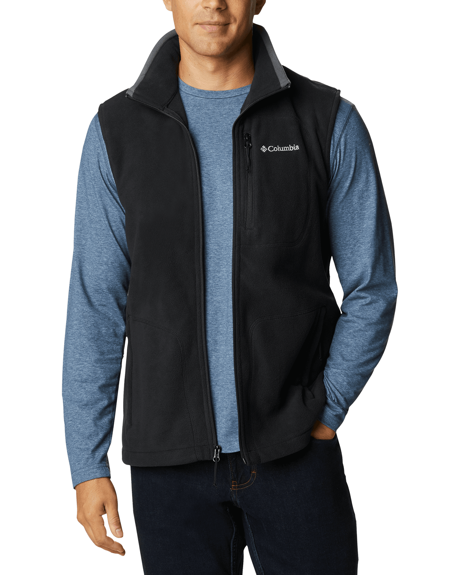 Fast Trek Fleece Vest M Black