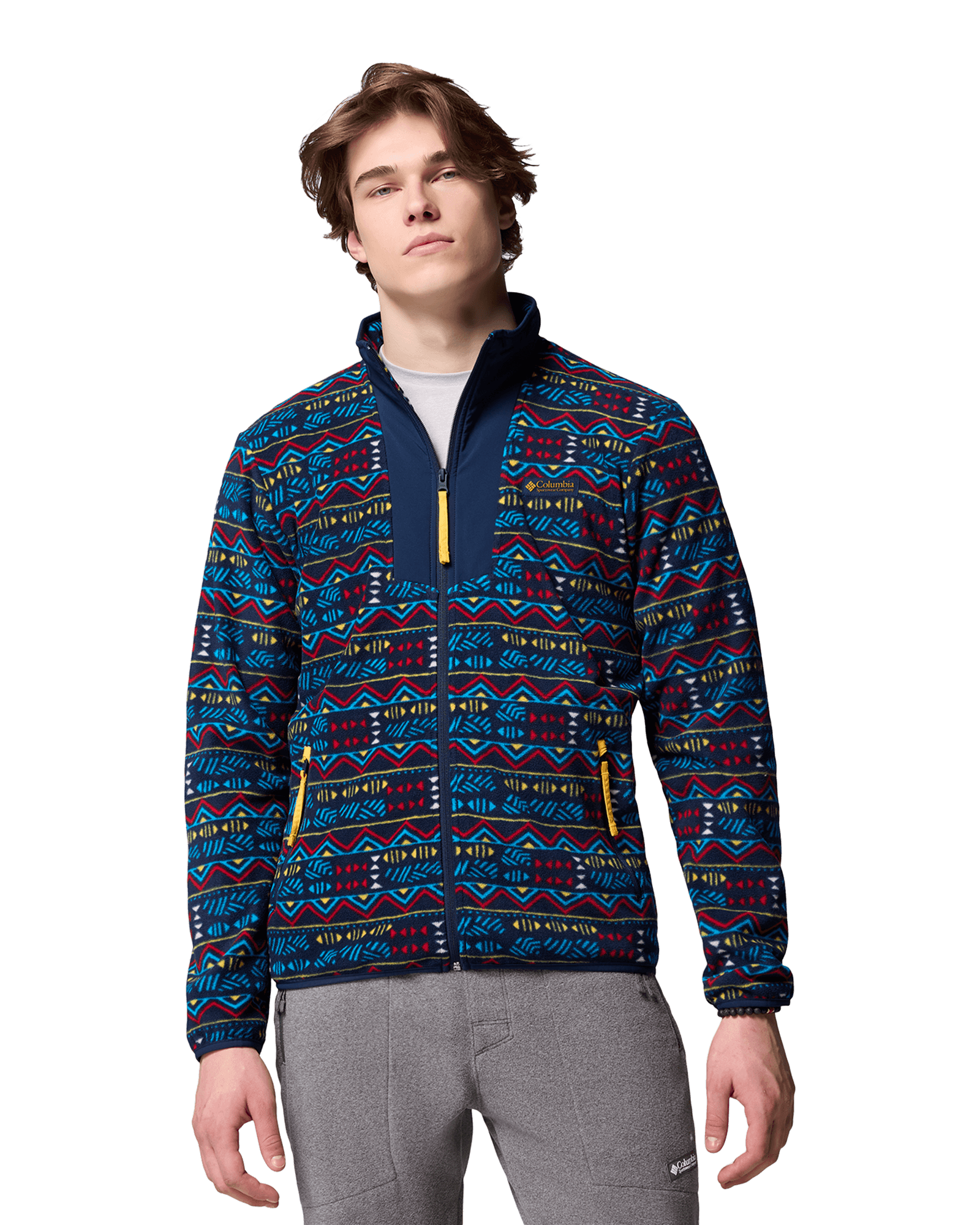 Sequoia Grove™ Printed Full Zip M Collegiate Navy Horizons