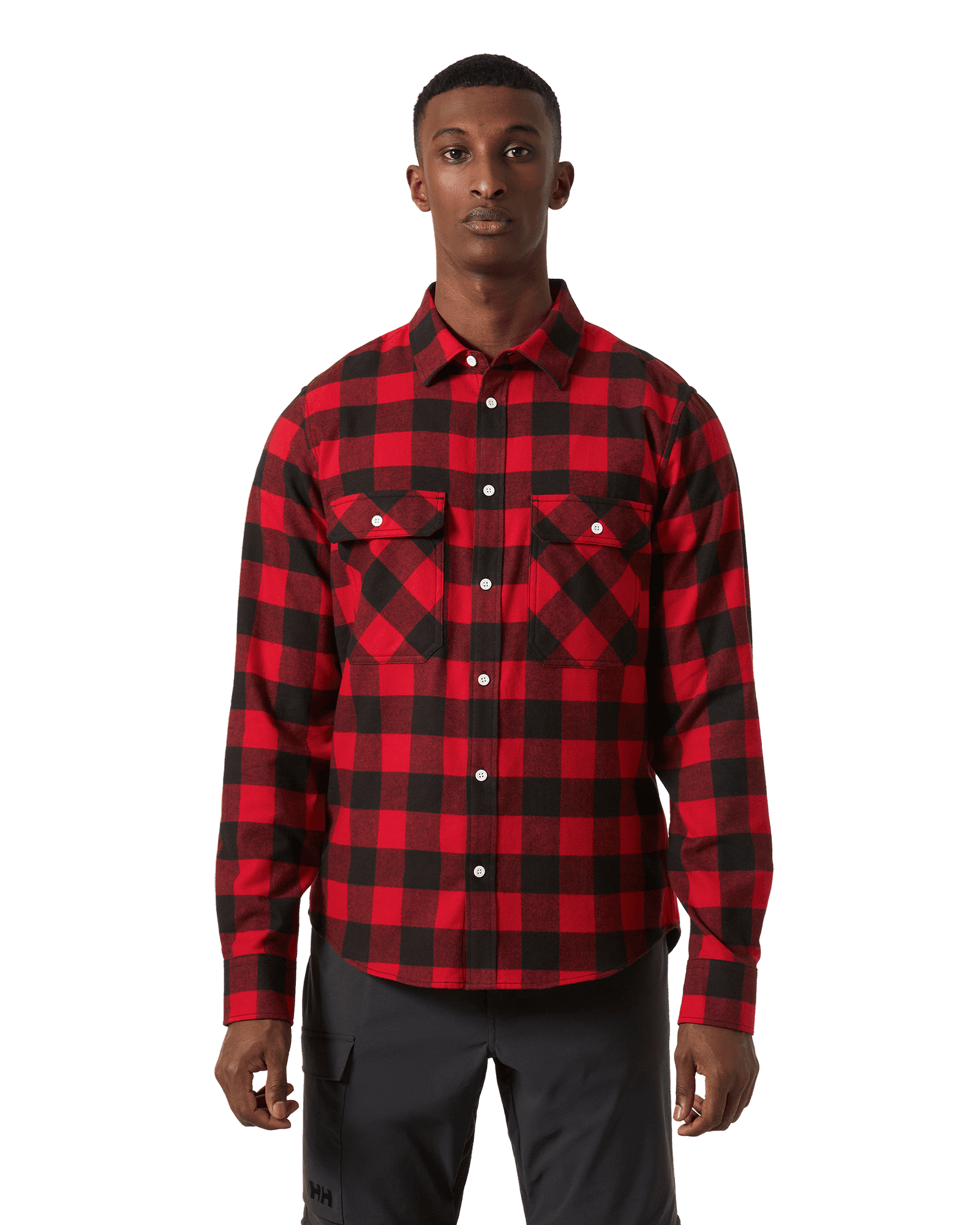 Lokka Flannel L/S Shirt M Red Buffalo Check