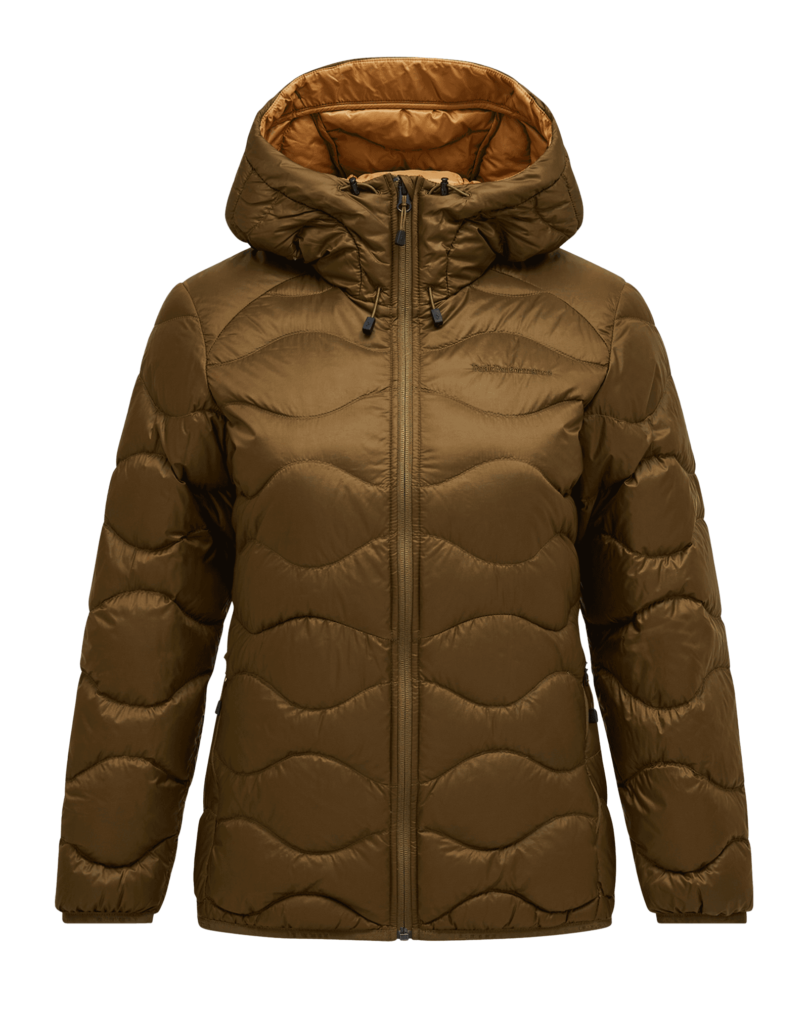 Helium Down Hood Jacket W Meadow Moss/Sierra Sand