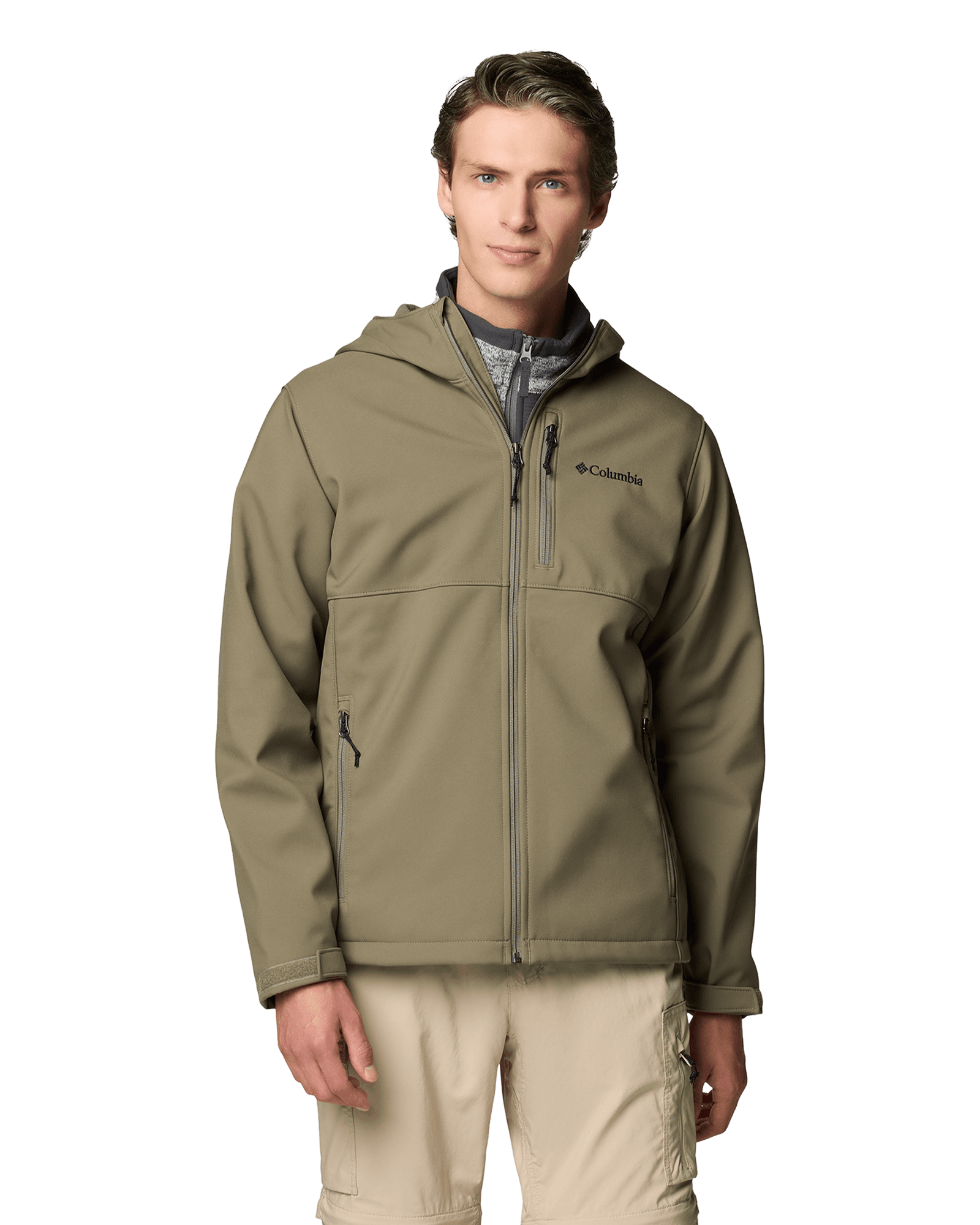 Ascender™ II Hooded Softshell Jacket M Stone Green