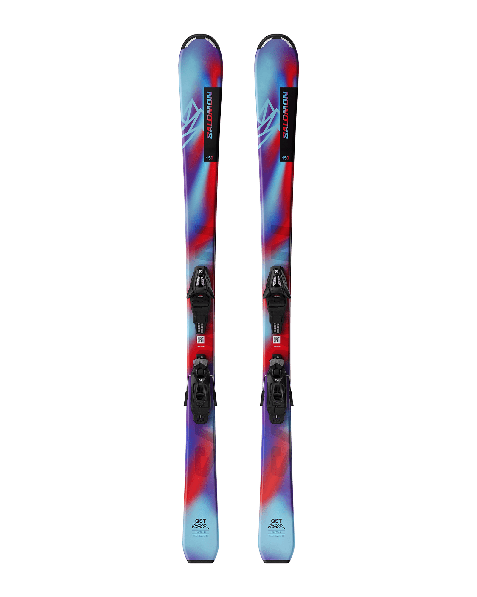 L Qst Jr S + C5 Gw J75 Pn B3 Pastel Neon Blue 3/Poppy Red/Black