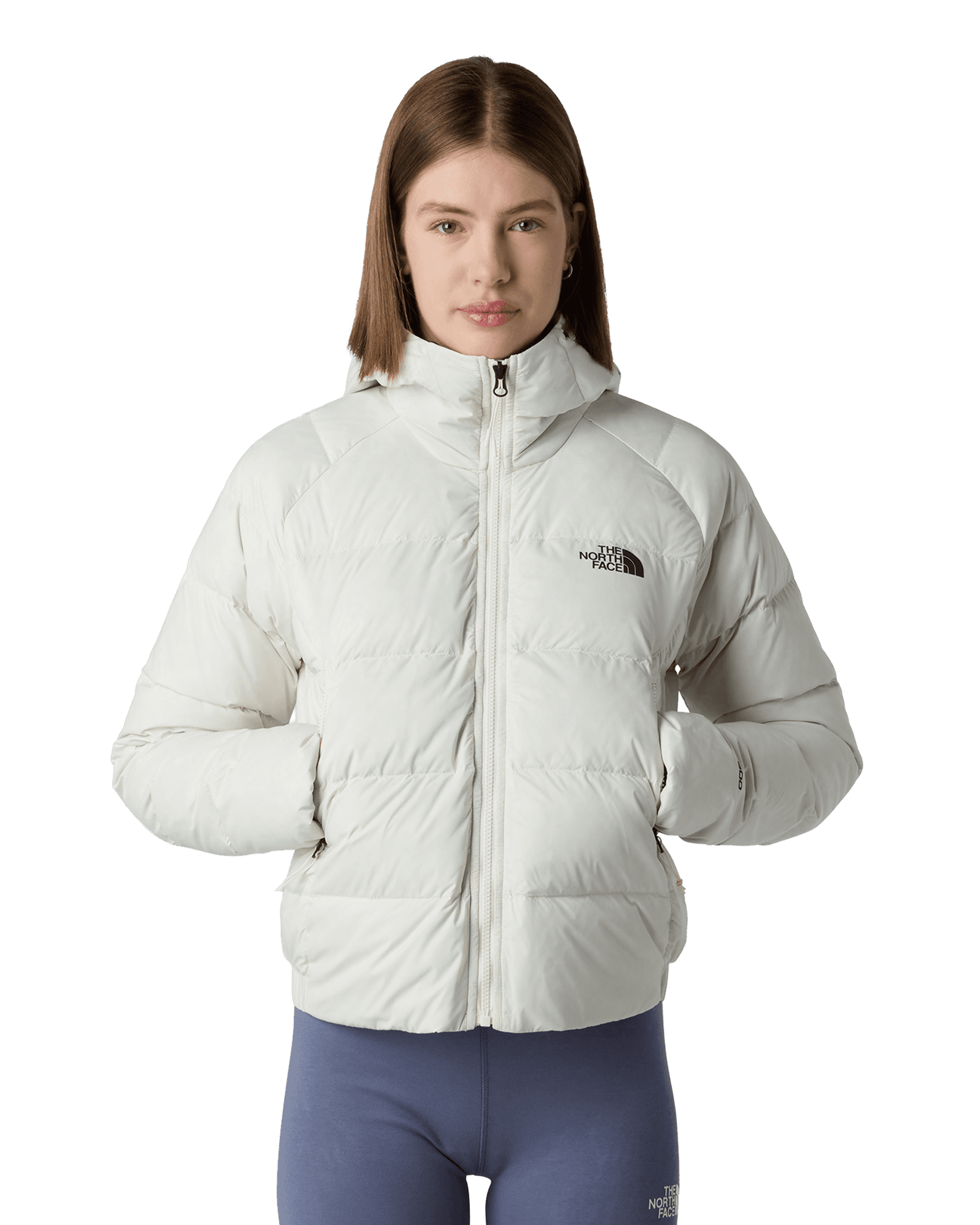 Hyalite Down Hoodie W White Dune