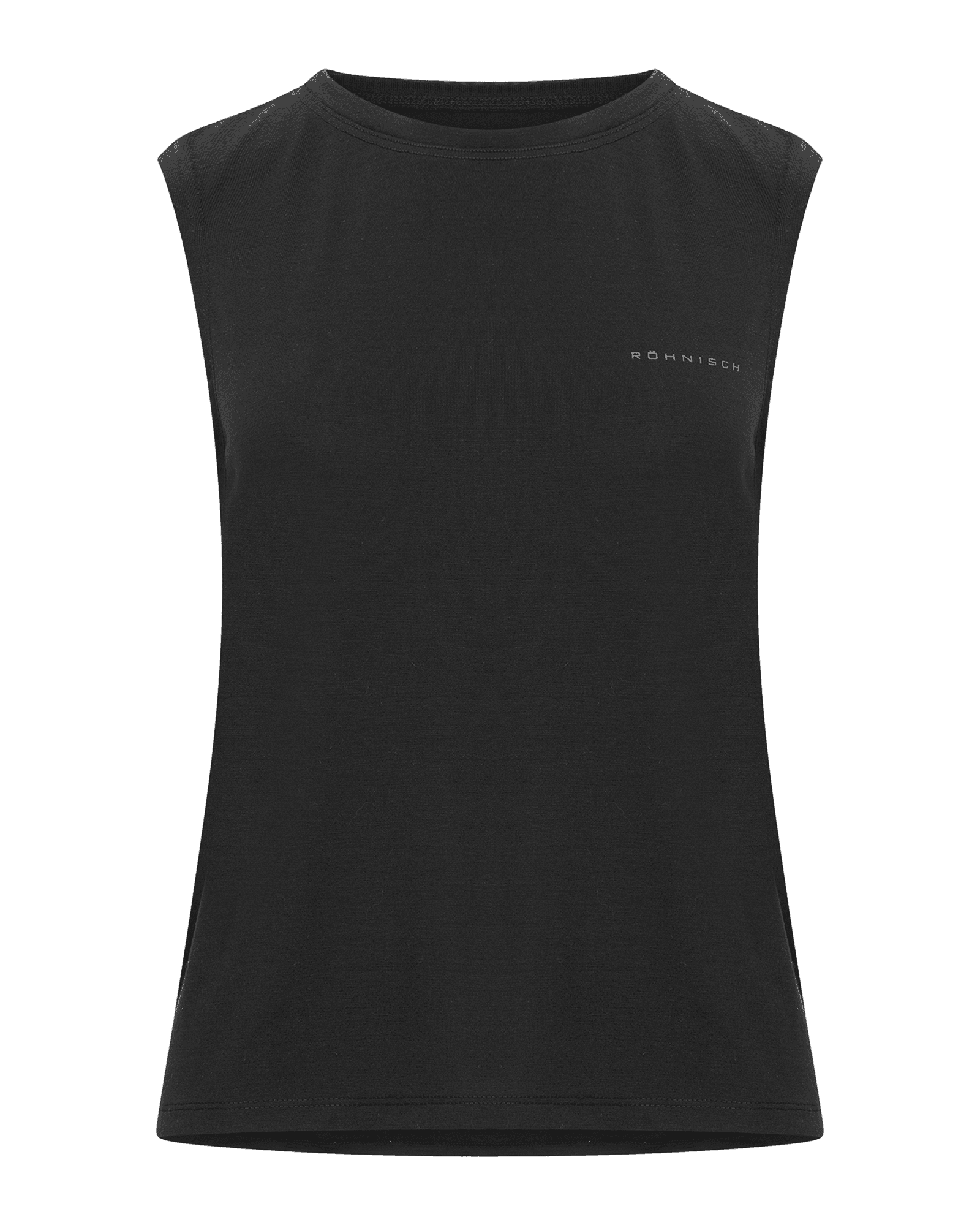 Clara Cropped Tank W Black
