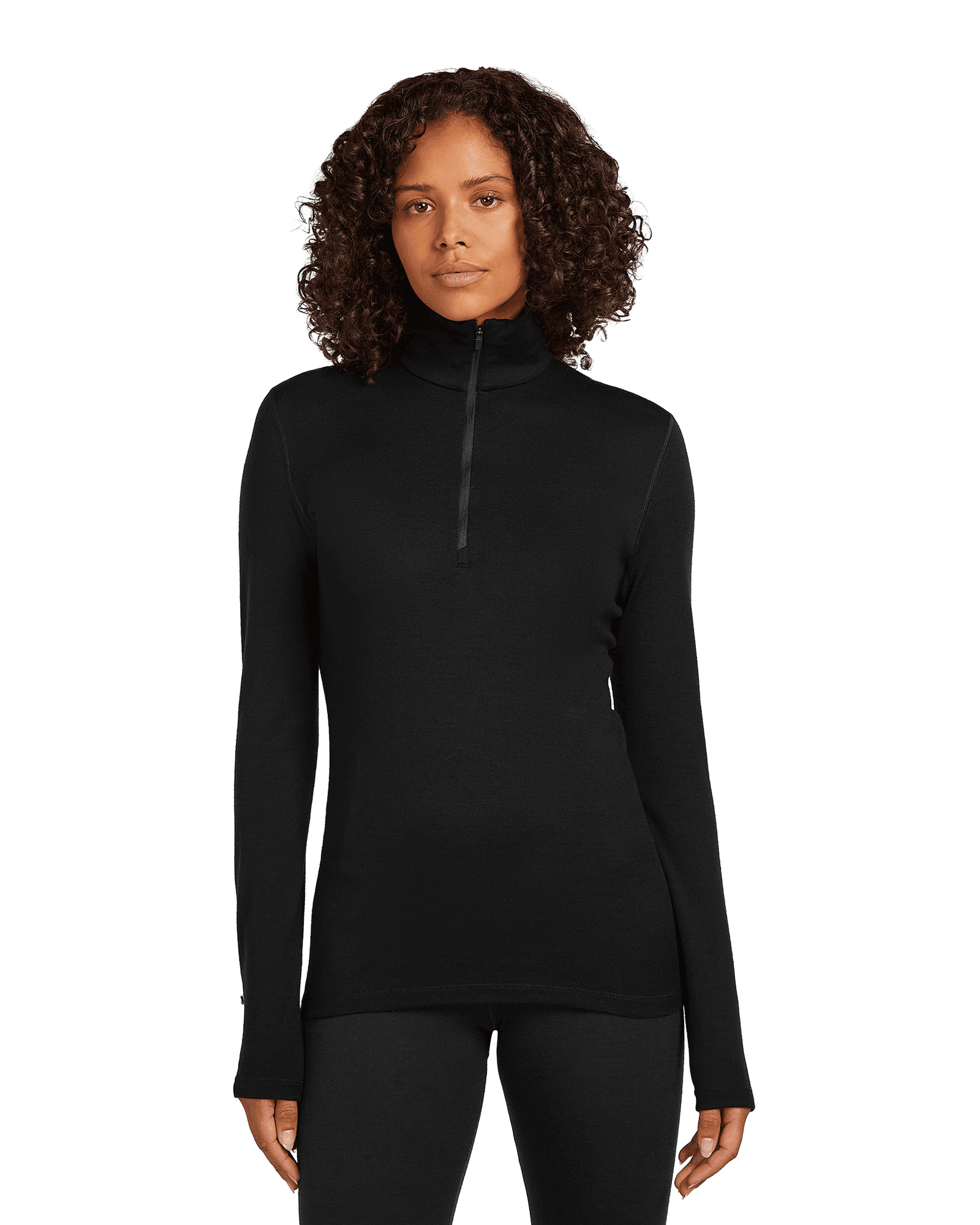 260 Tech L/S Half Zip W Black