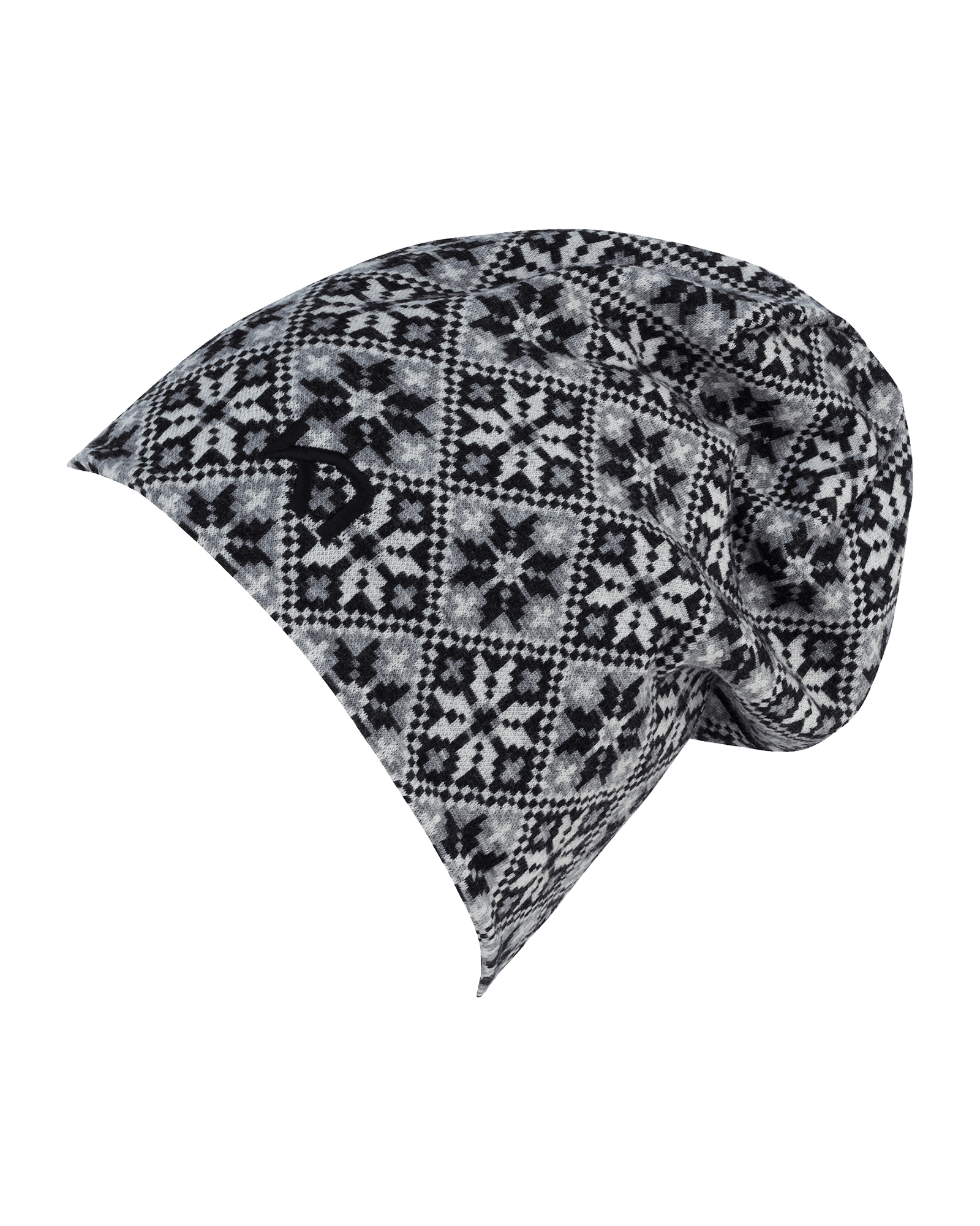 Rose Beanie Black