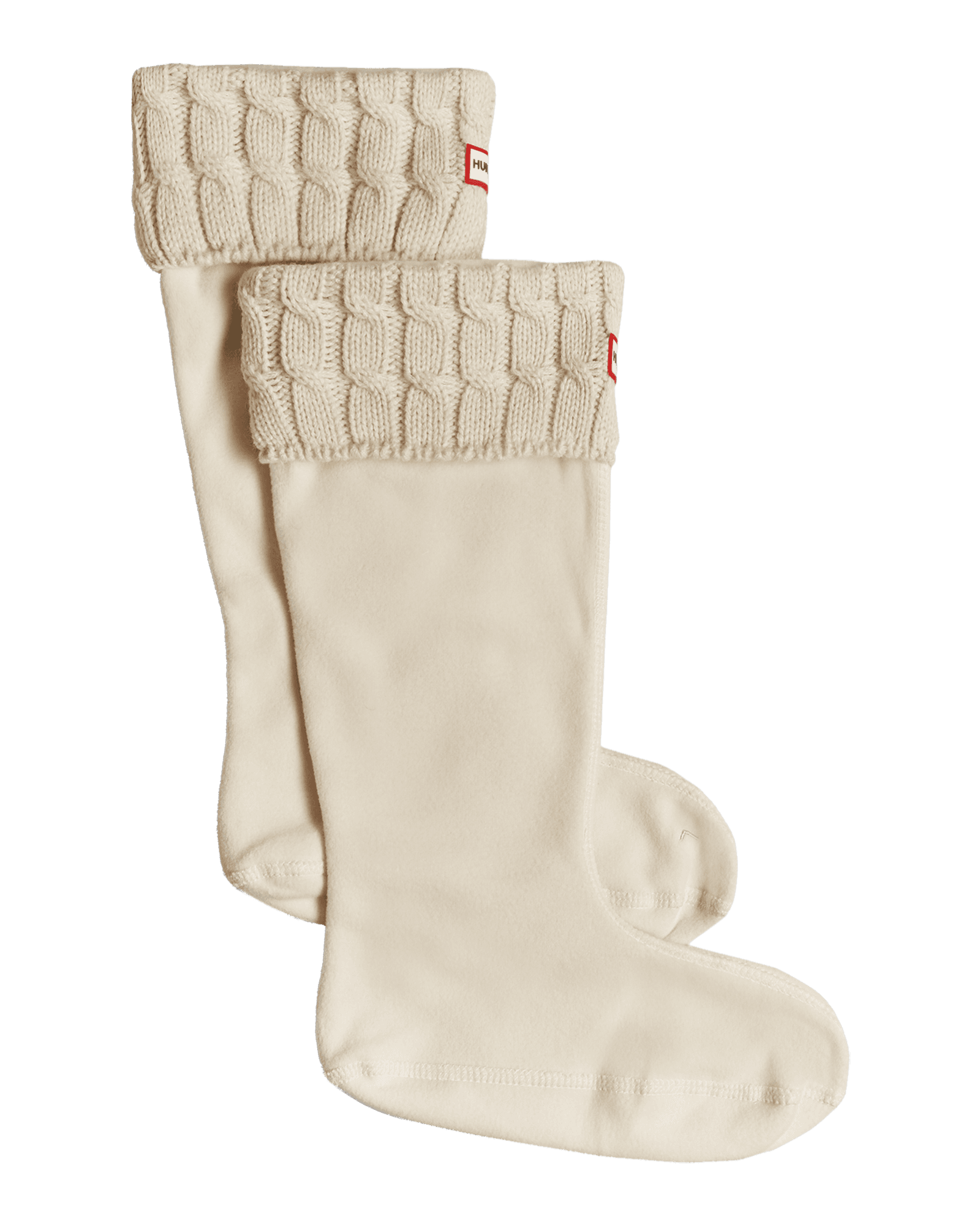 6 Stitch Cable Tall Boot Sock Hunter White