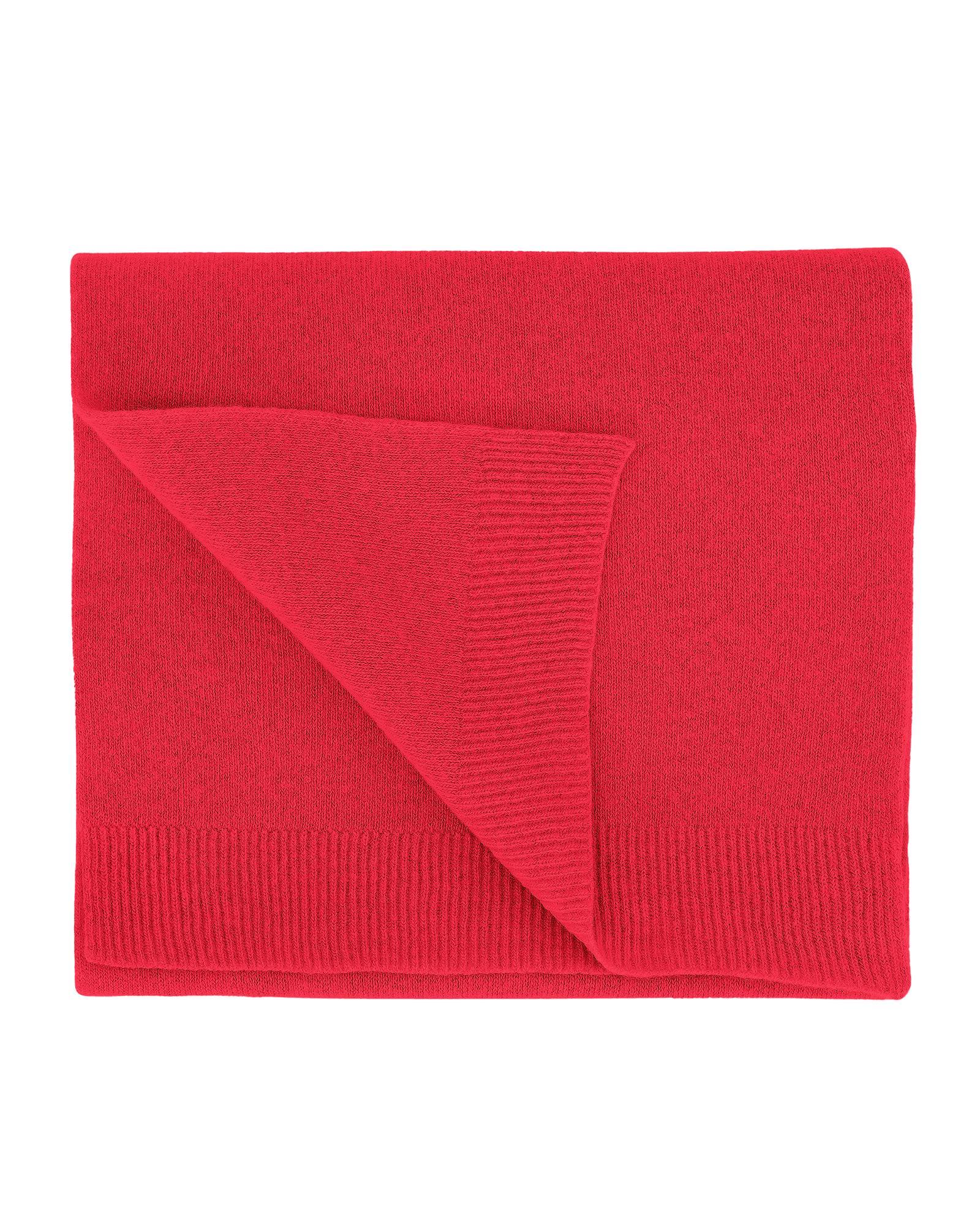 Merino Wool Scarf Red Tangerine