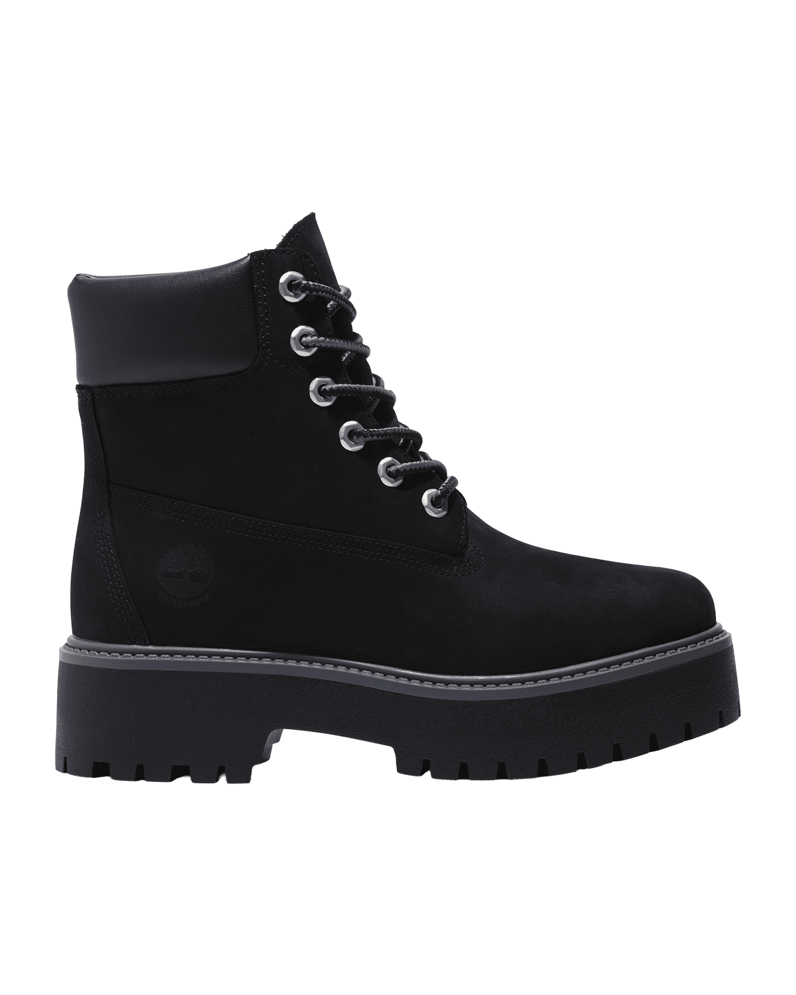 Stone Street 6 Inch Lace Up Waterproof Boot W Jet Black