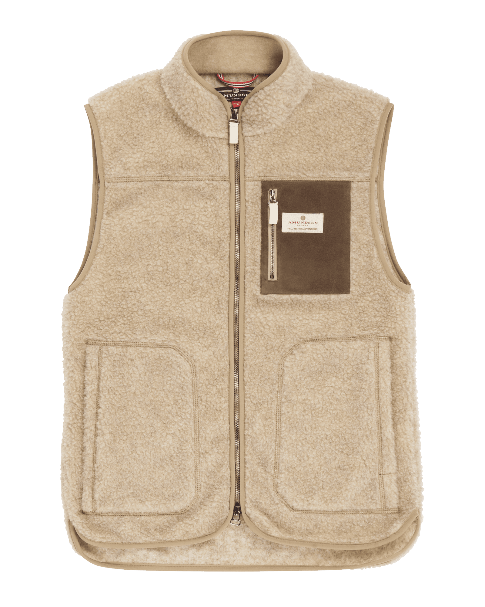 Heroes Wool Fleece Vest W Natural