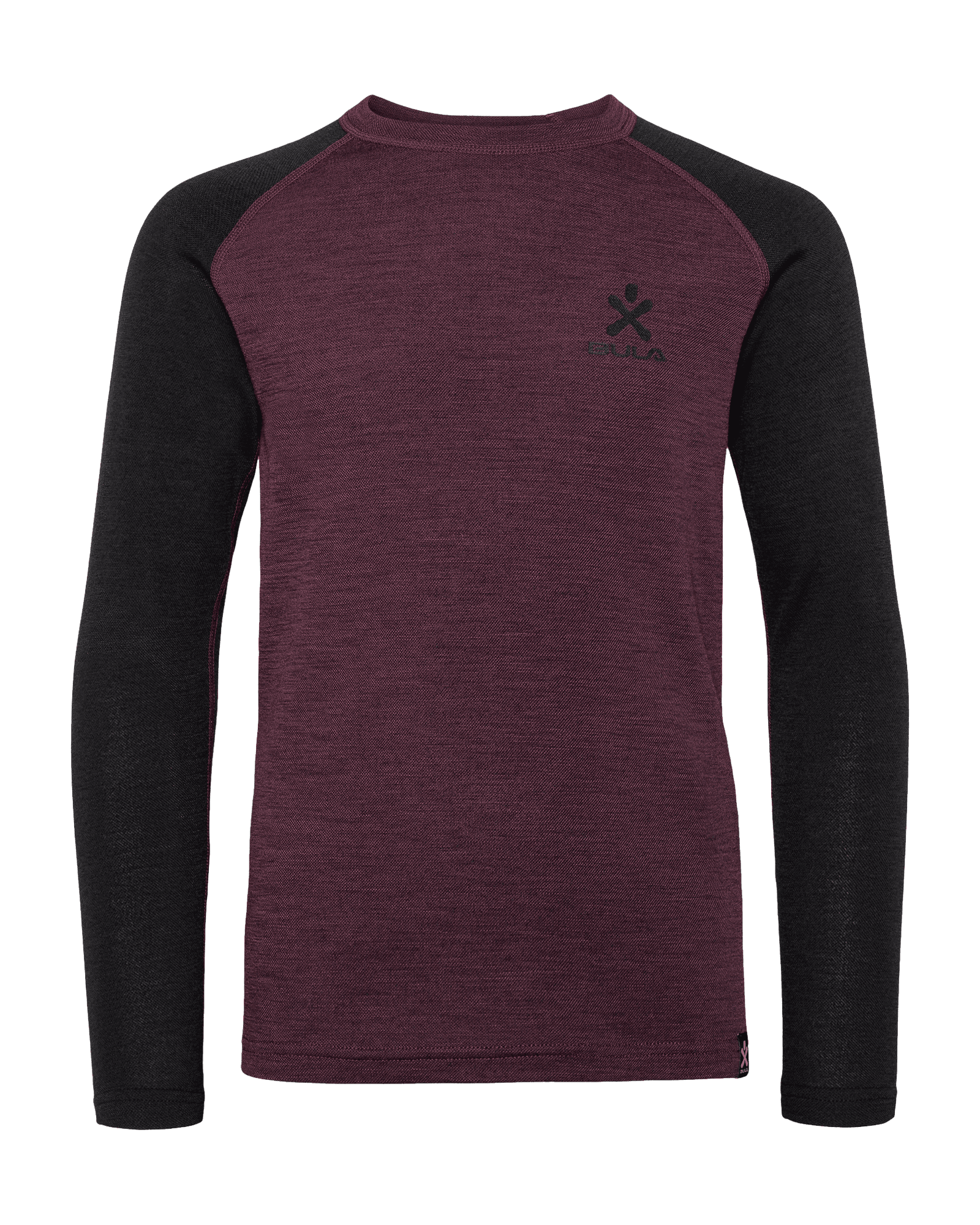 Norm Merino Wool Crew JR Maroon