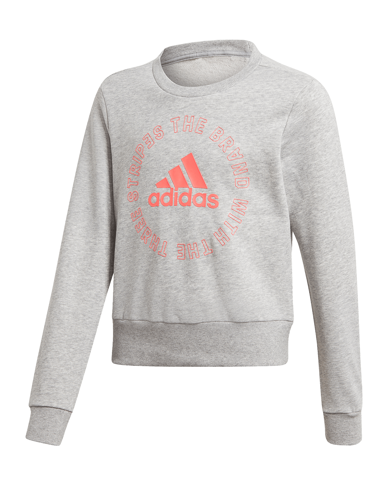 Bold Crew Sweatshirt JR MGreyH/Sigpnk