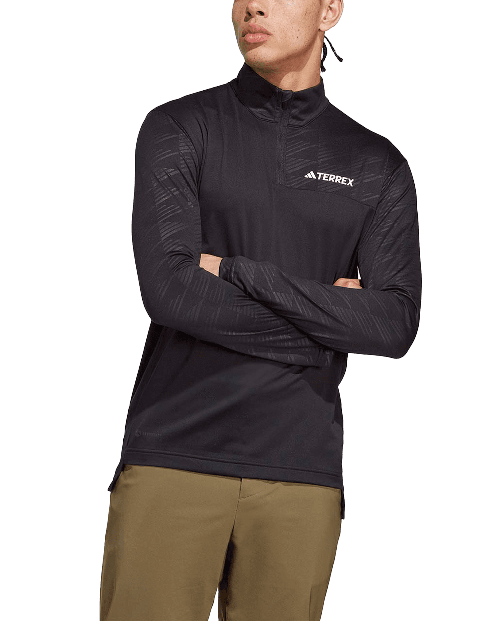 MT Half Zip L/S M Black