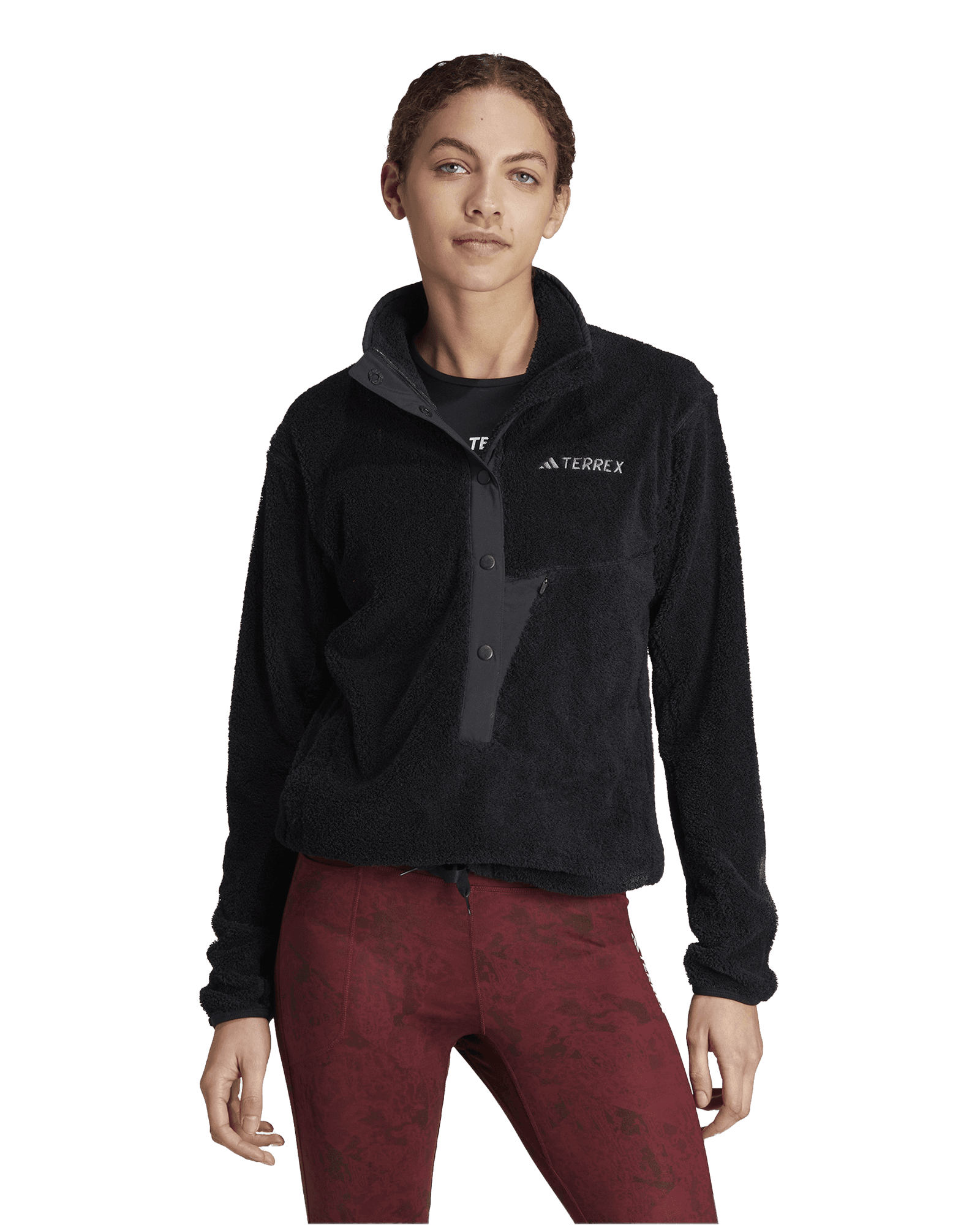 Xploric Sherpa Snap Fleece W Black
