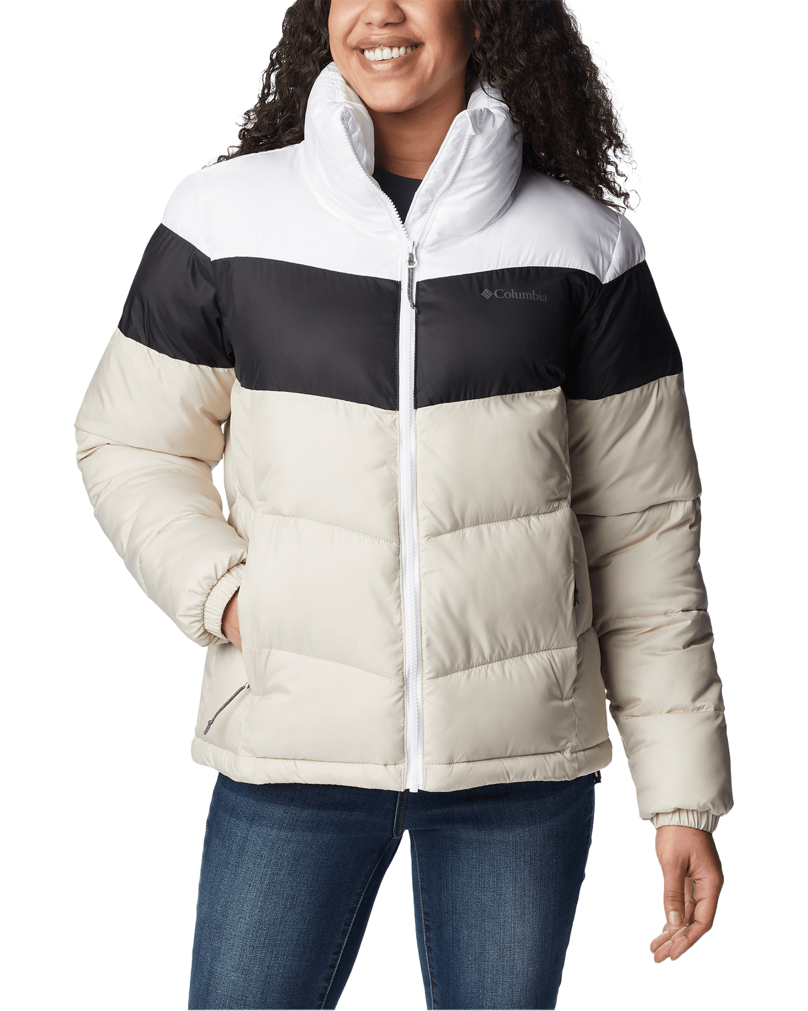 Puffect™ Color Blocked Jacket W Dark Stone/Black