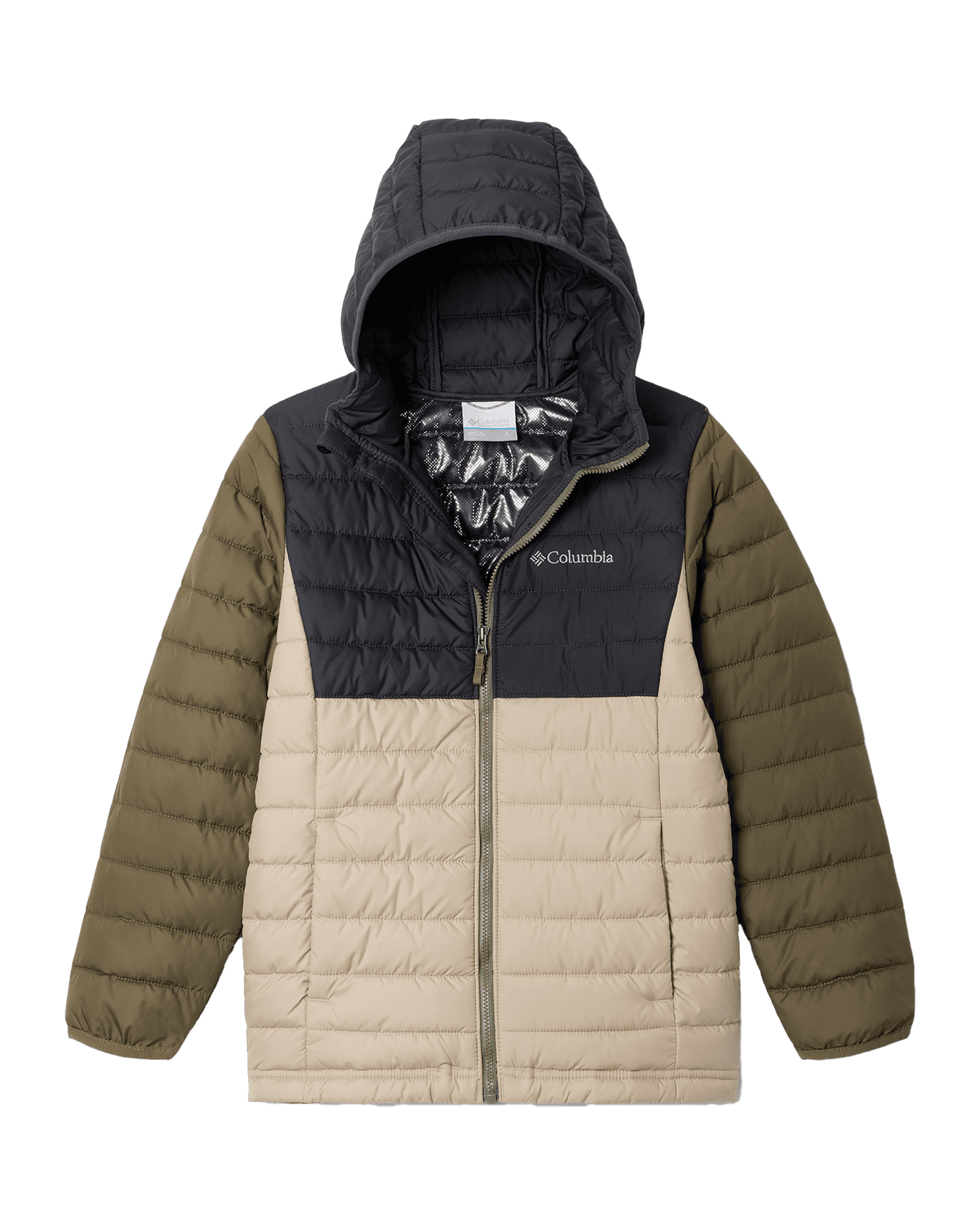 Powder Lite™ Boys Hooded Jacket JR Ancient Fossil