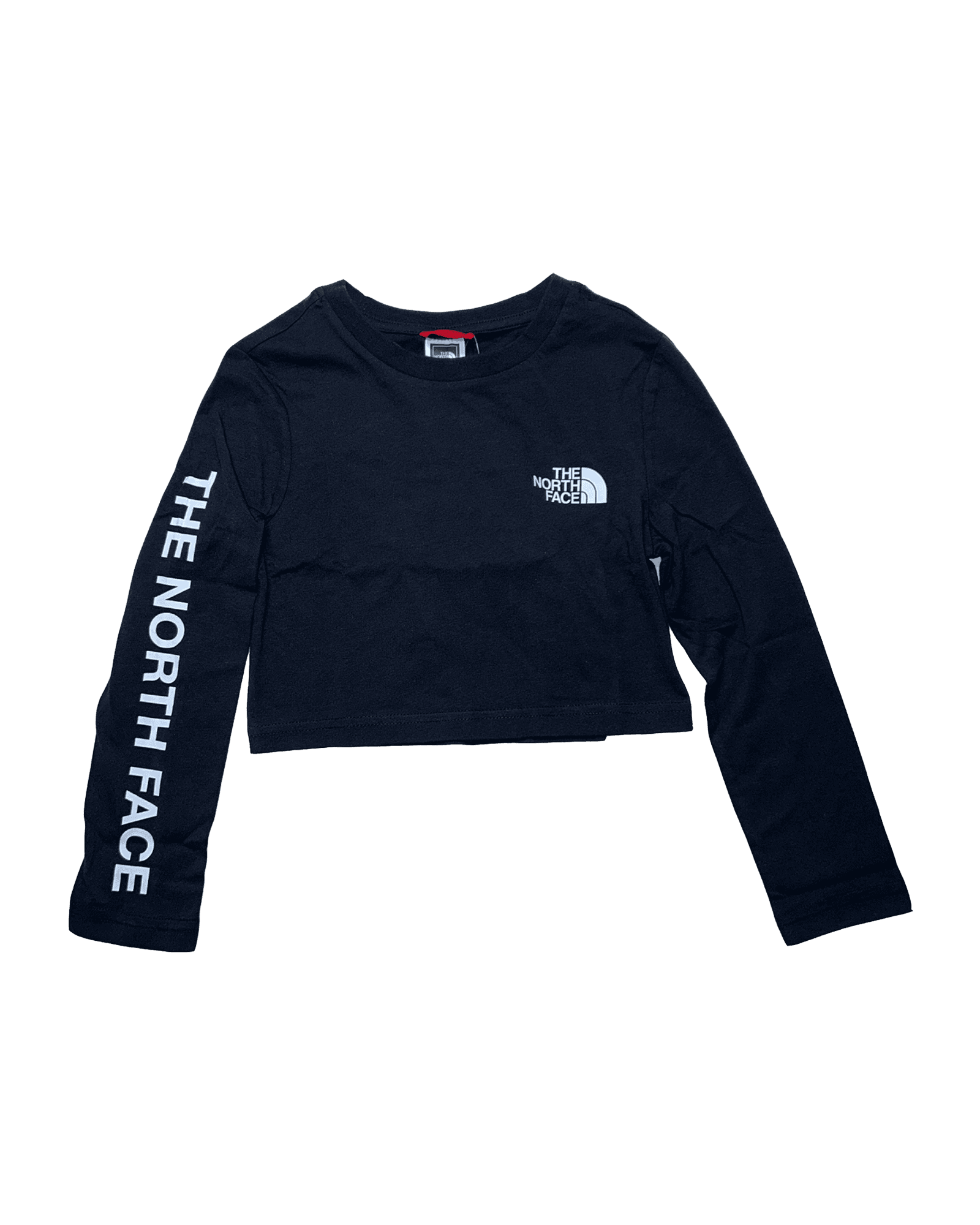 G L/S Crop Graphic Tee JR TNF Black