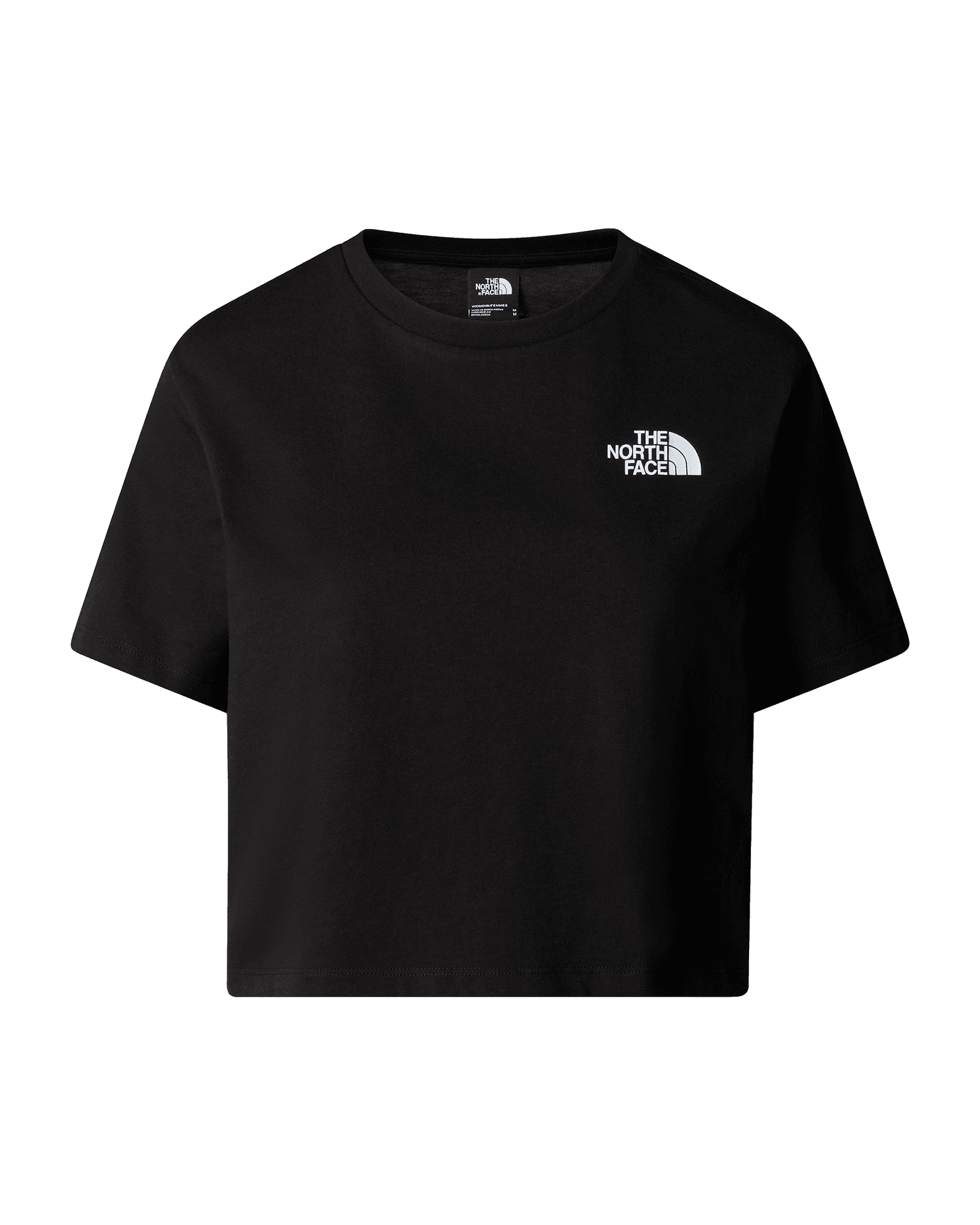 Simple Dome Cropped Slim Tee W TNF Black