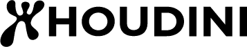 Black Houdini logo.