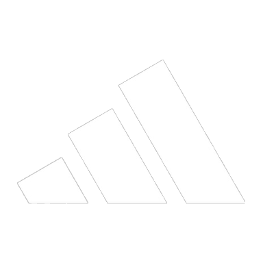 White Adidas logo.