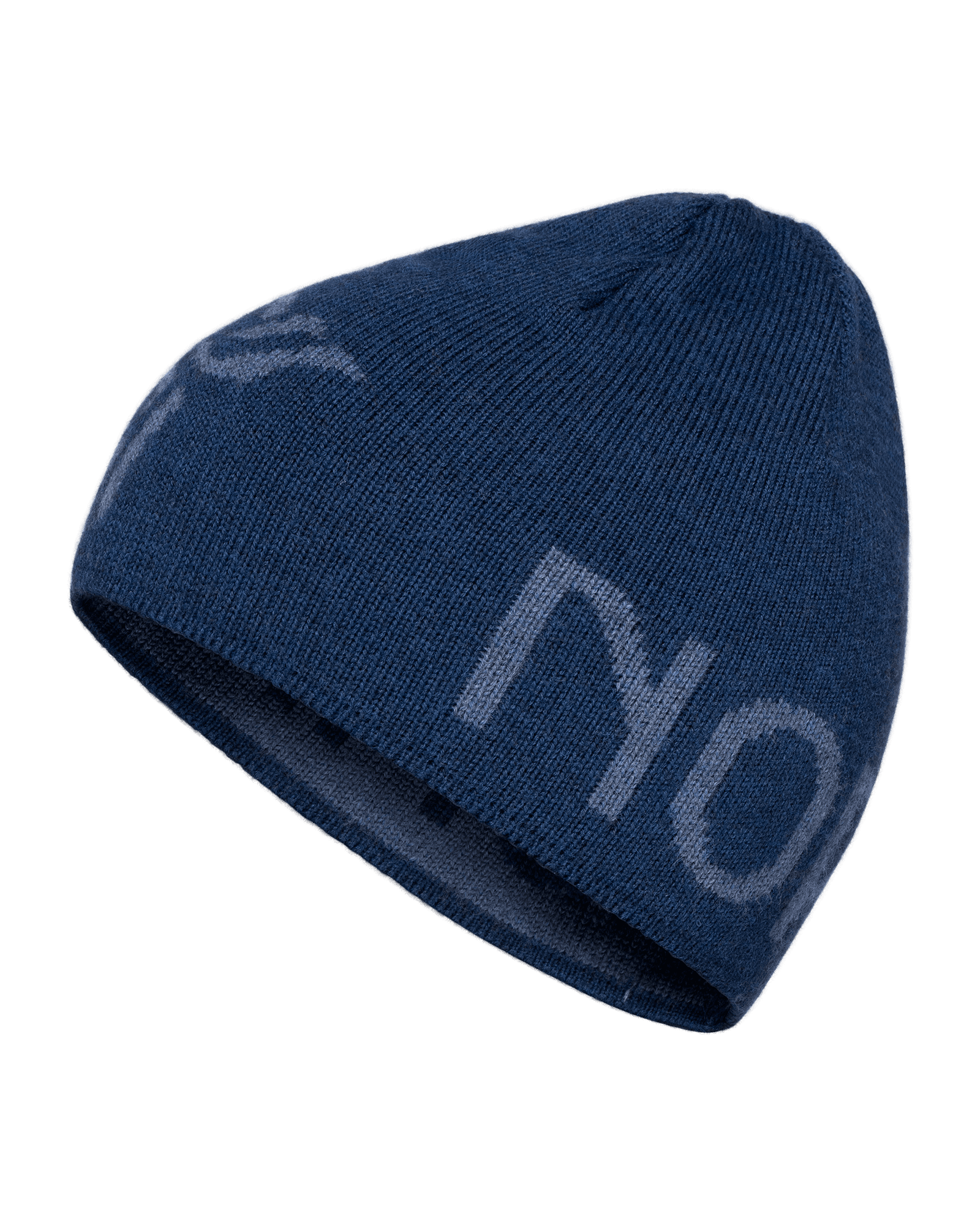 /29 MerinoUll Logo Beanie Indigo Night Melange