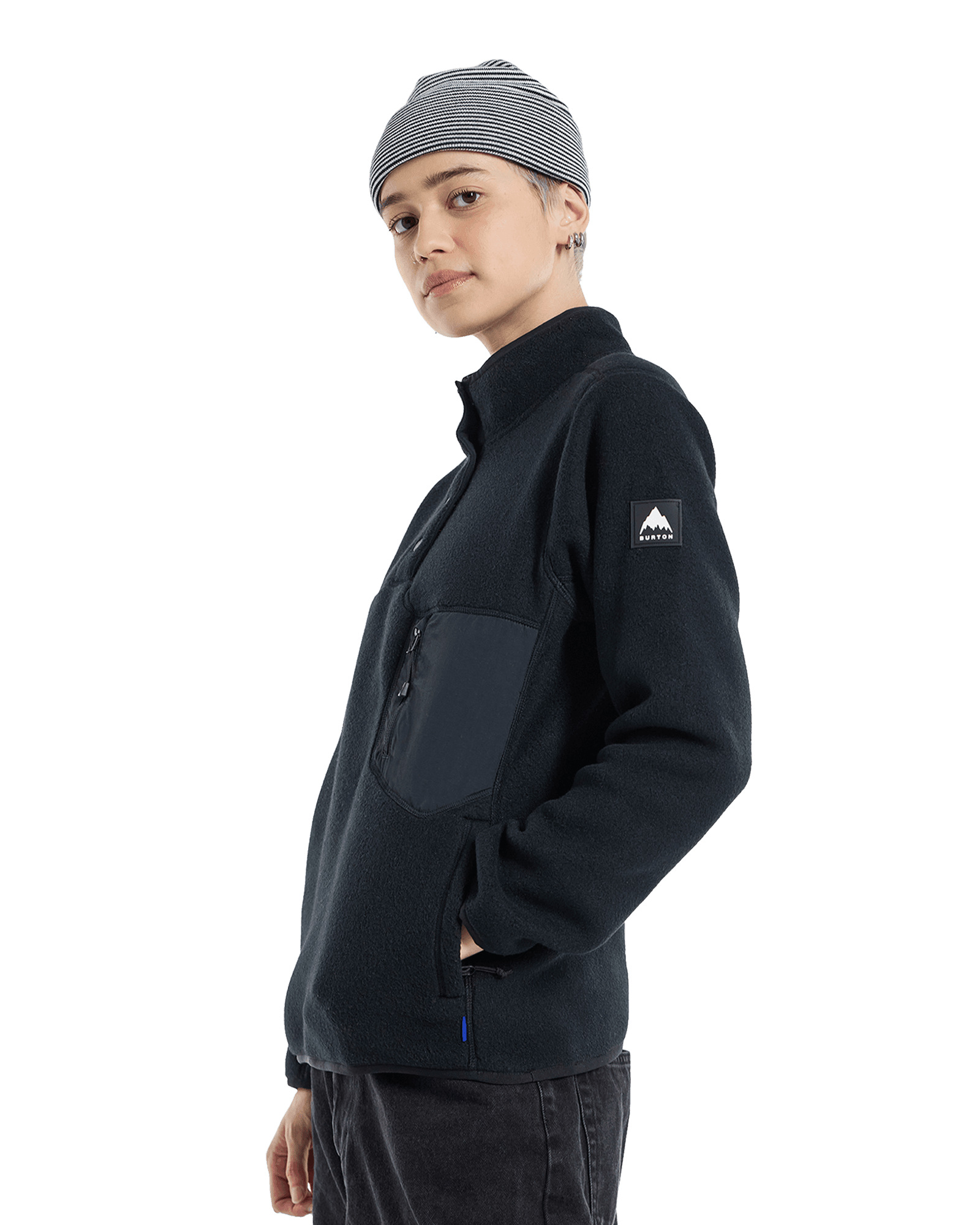 Cinder Fleece Pullover W True Black