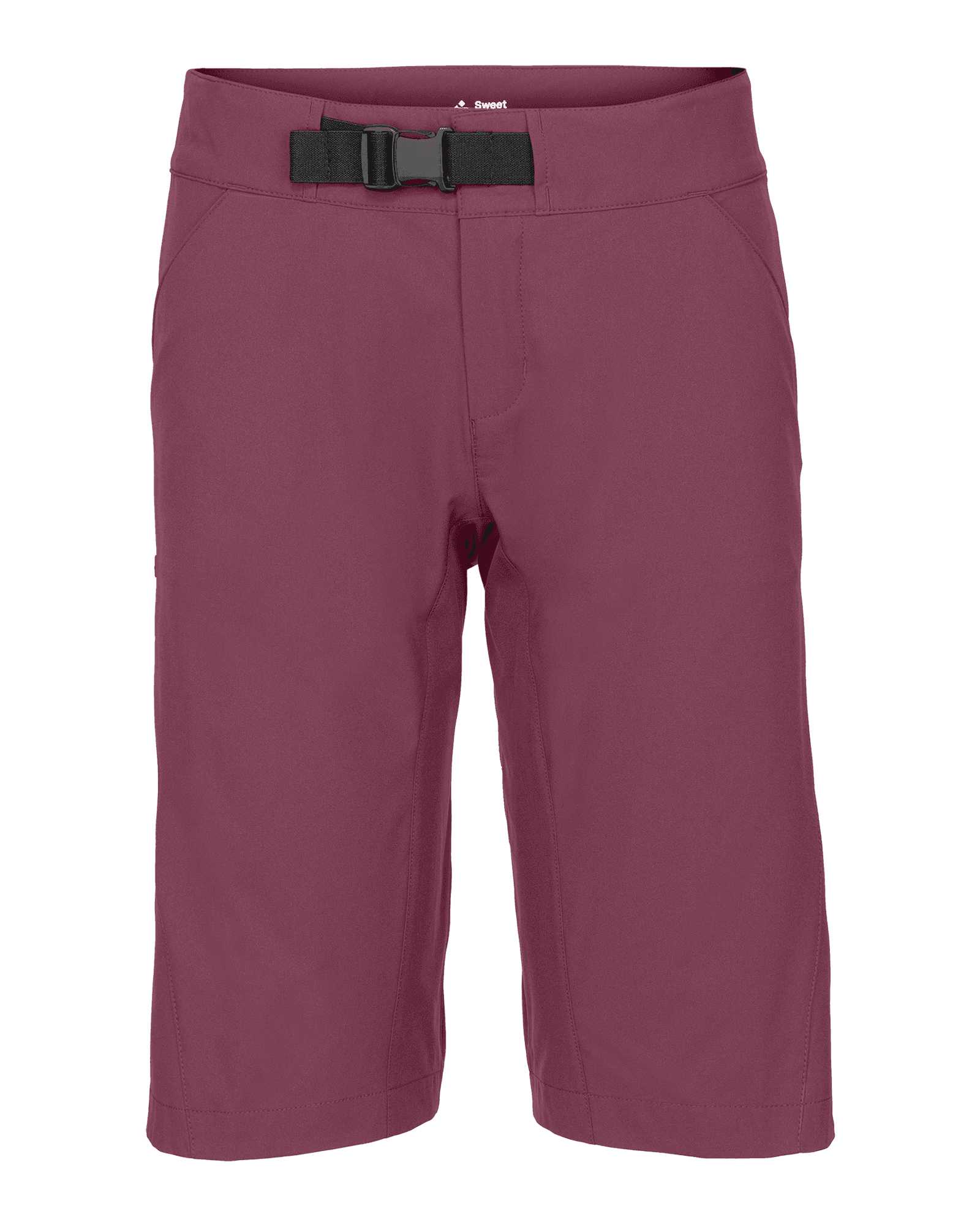 Hunter Slashed Shorts W Dark Rose