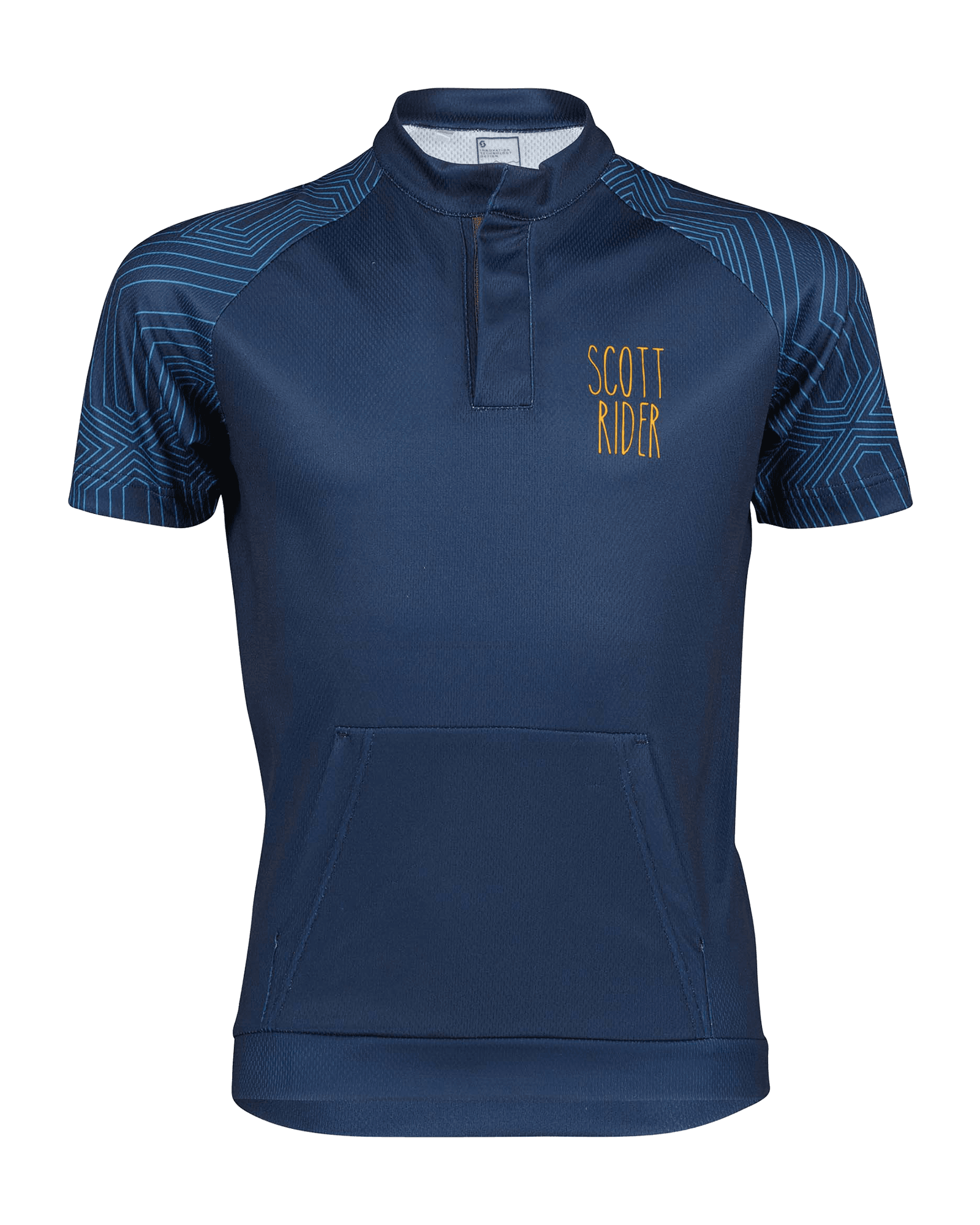 RC Team S/S Shirt JR Midnight Blue/Copper Orange