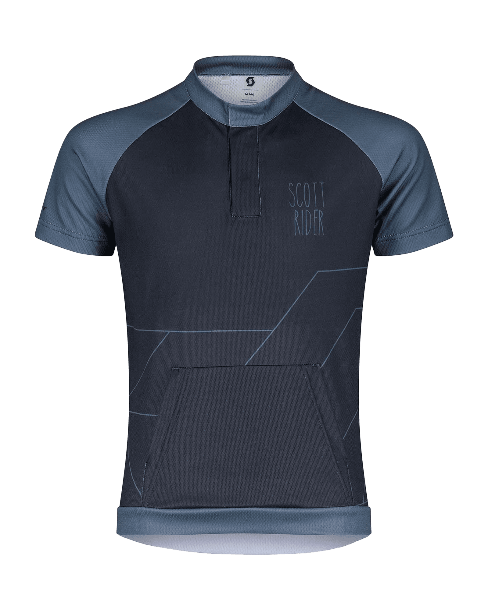 RC Team S/S Shirt JR Dark Blue/Metal Blue