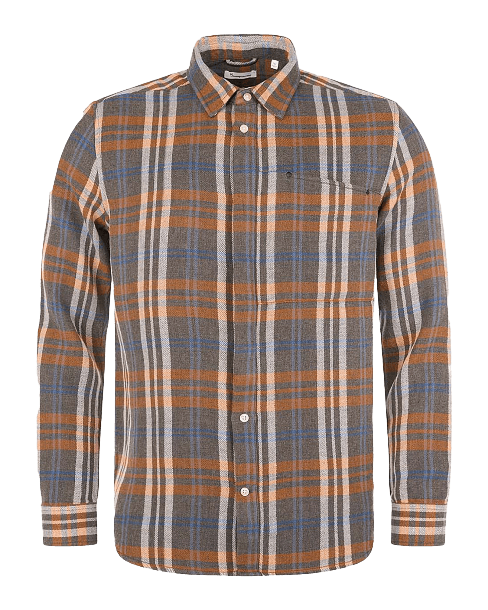 Relaxed Checked Shirt M 1073 Dark Grey Melange