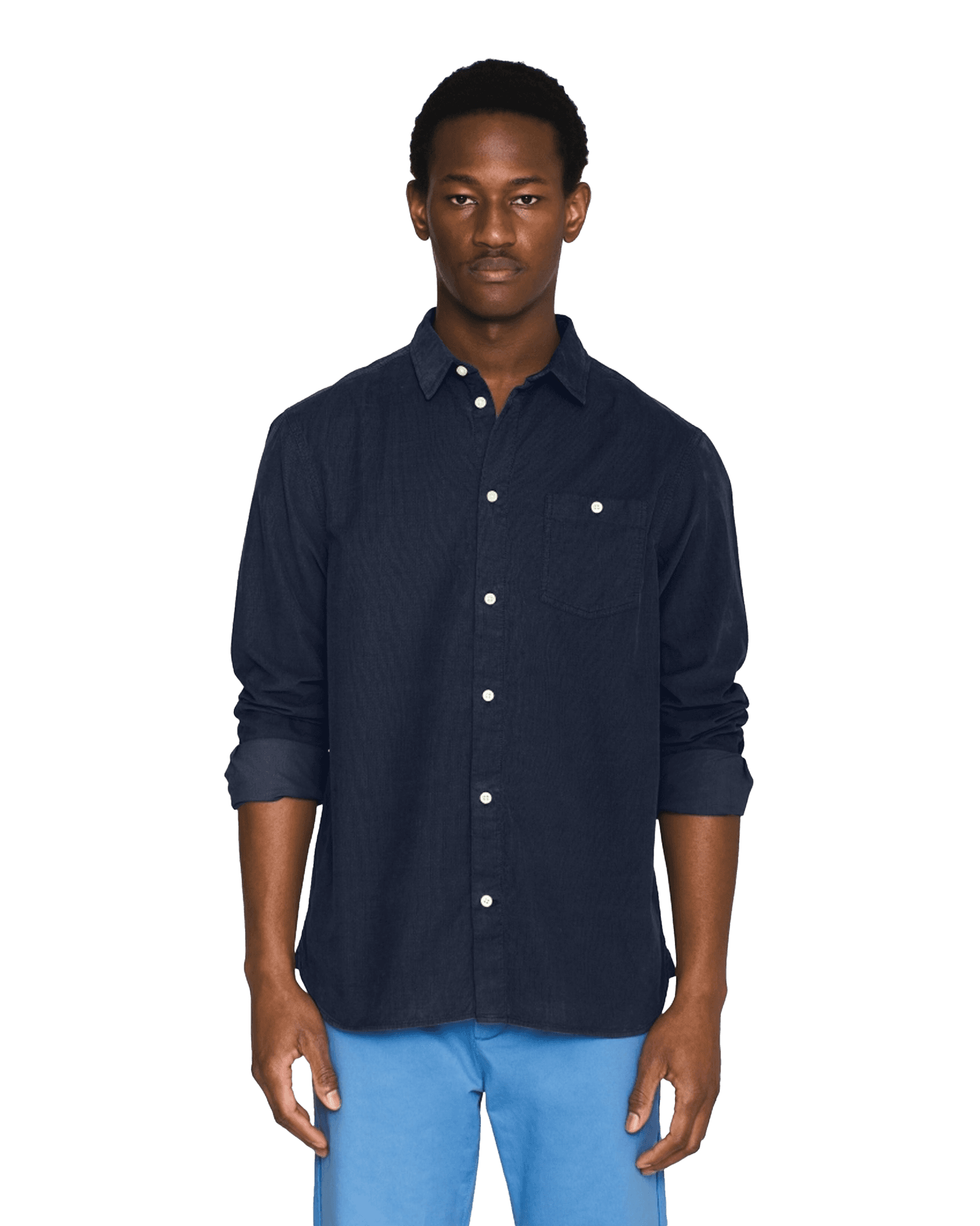 Regular Fit Corduroy Shirt M 1001 Total Eclipse