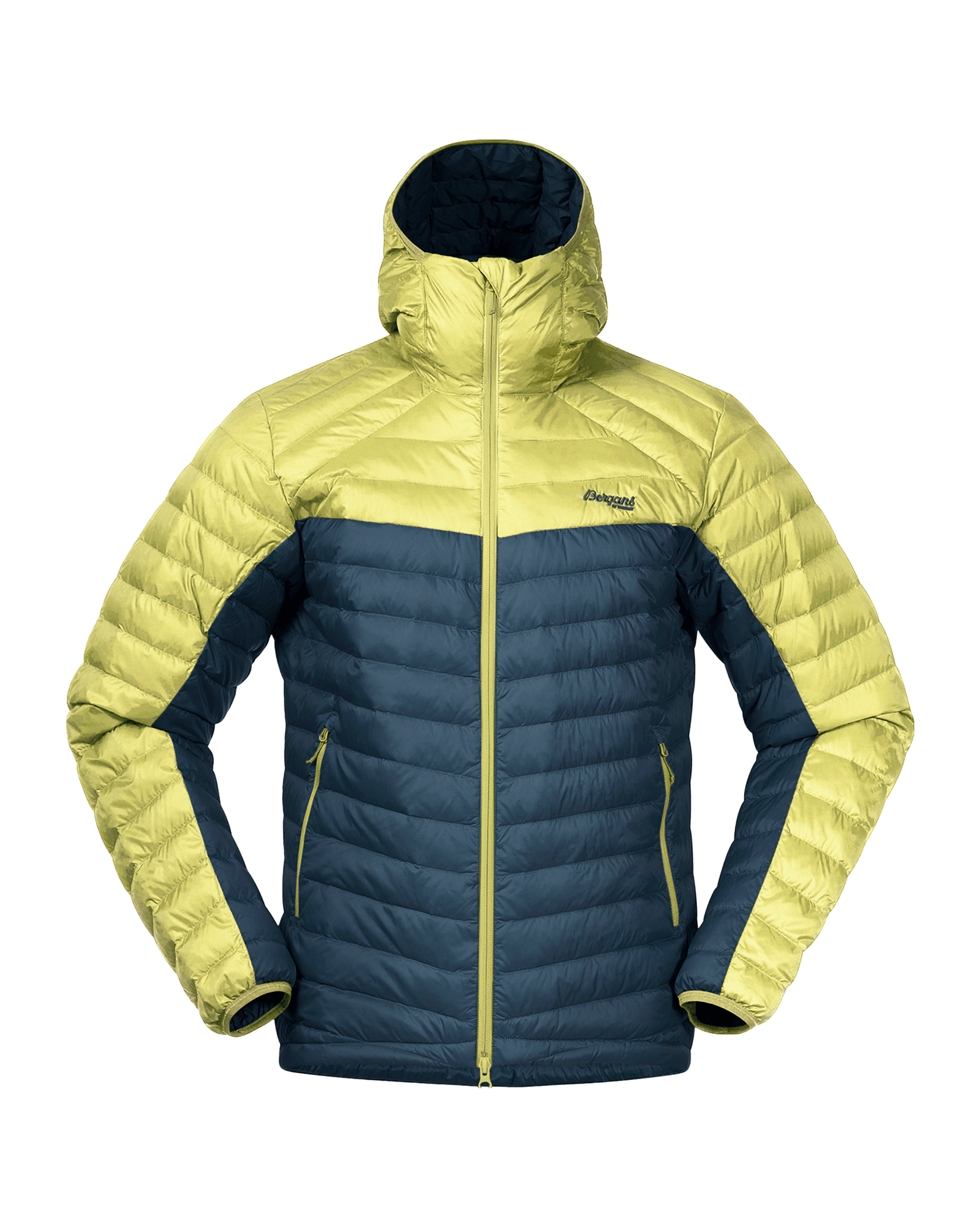 Røros Down Light Jacket With Hood M Orion Blue/Green Oasis