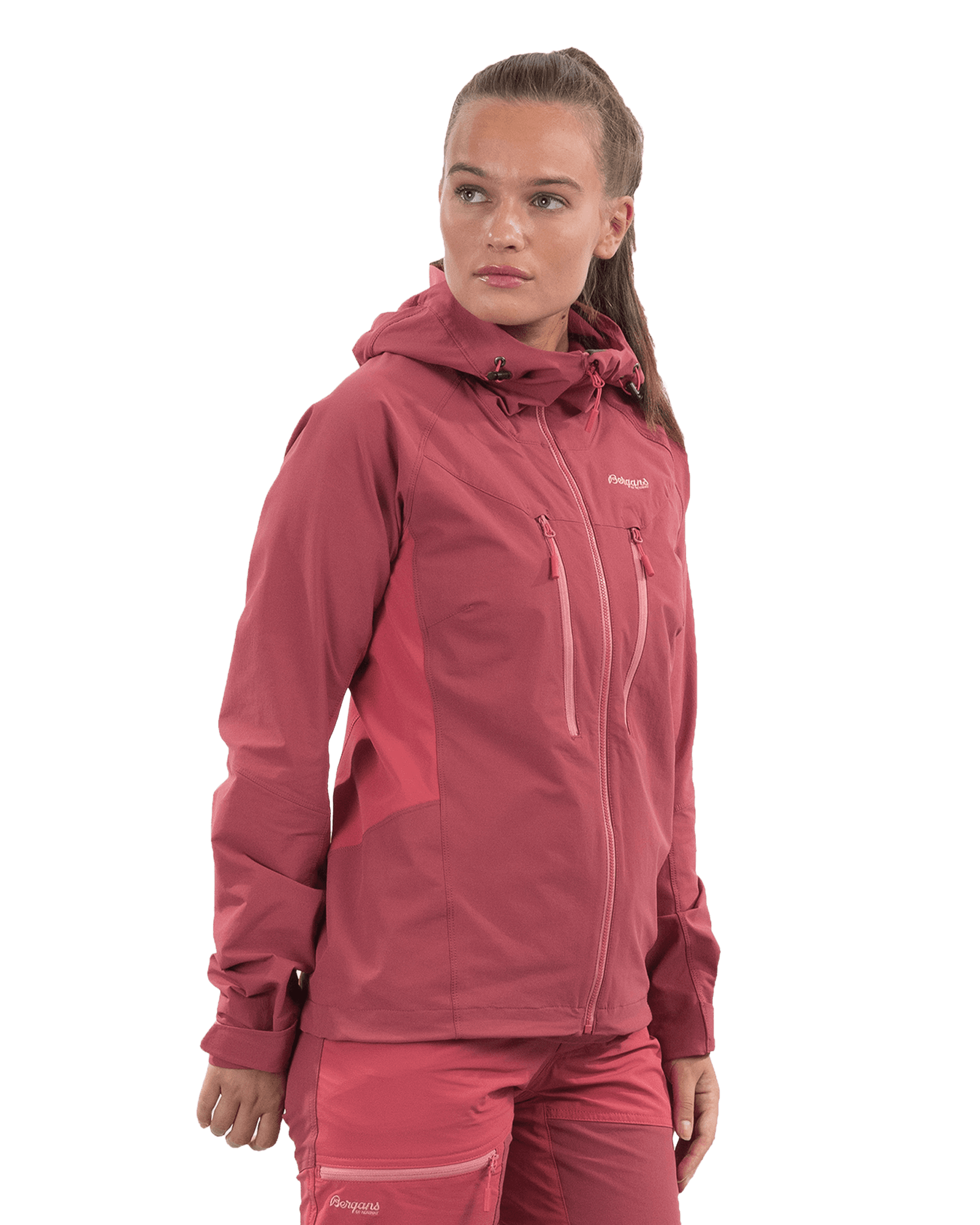 Cecilie Montain Softshell Jacket W Dark Creamy Rouge/Creamy Rouge