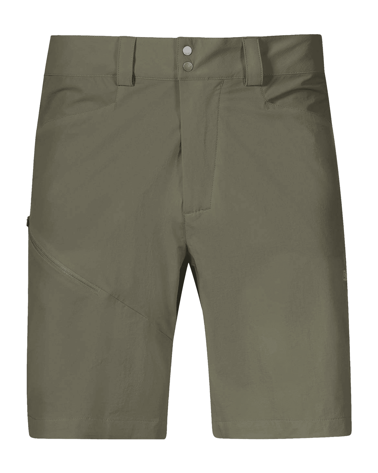 Vandre Light Softshell Shorts M Green Mud