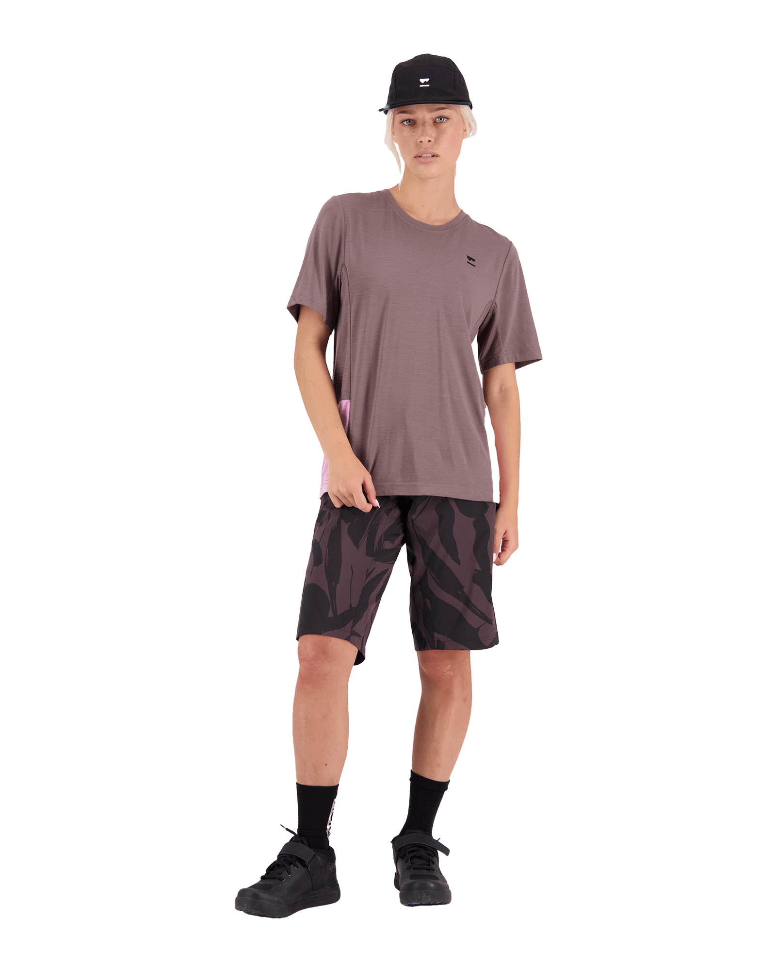 Tarn Merino Shift Tee W Pop Pink/Iron
