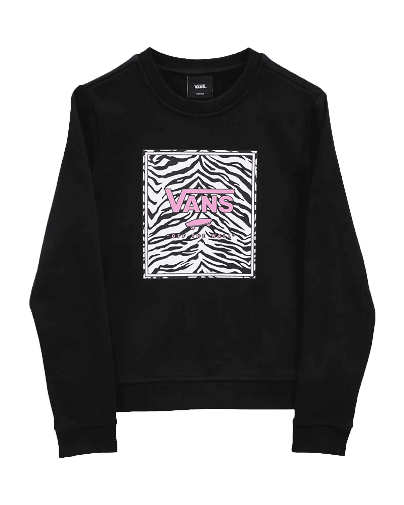Zebra Daze Box Logo Crew Black