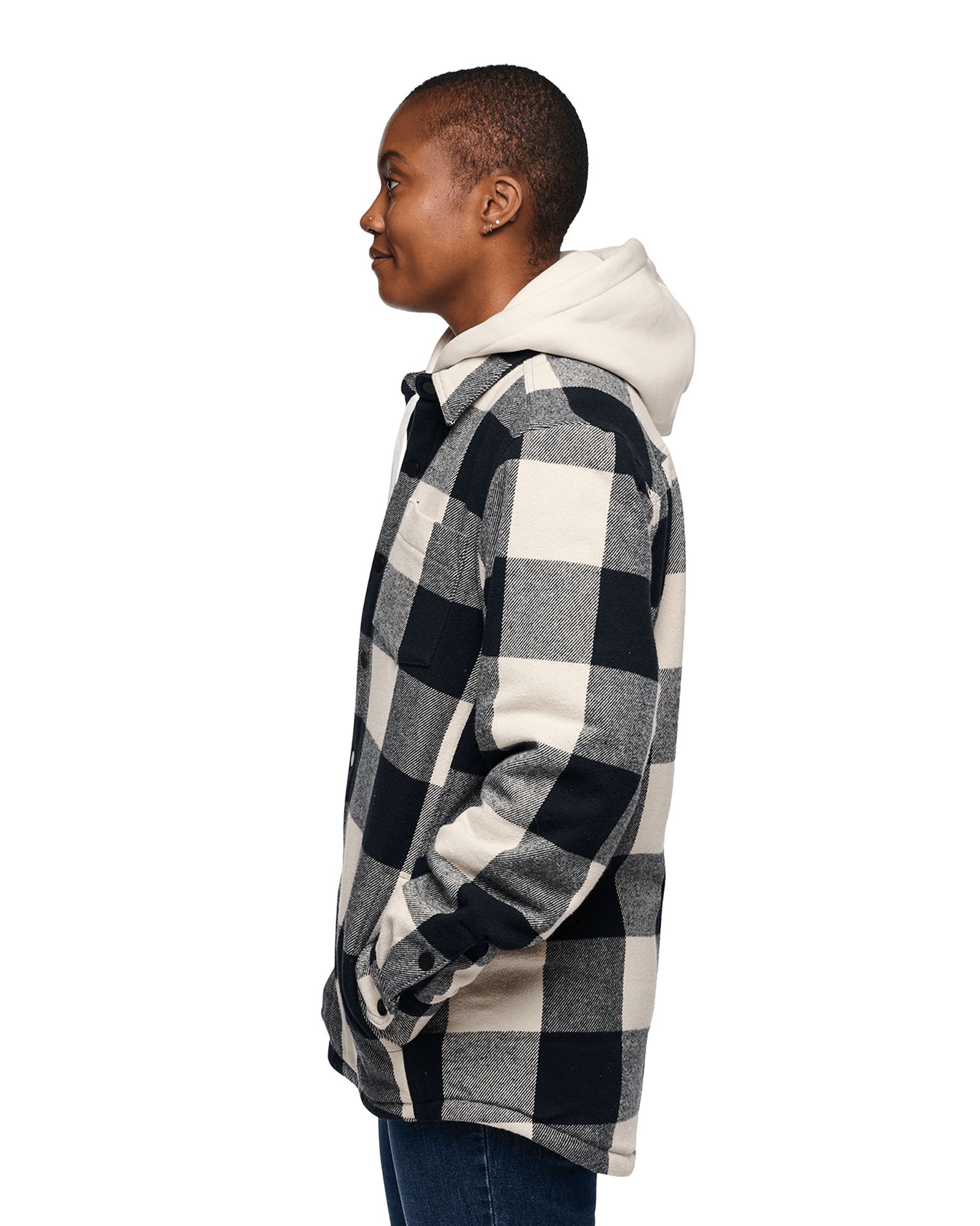 Black/Off White Plaid