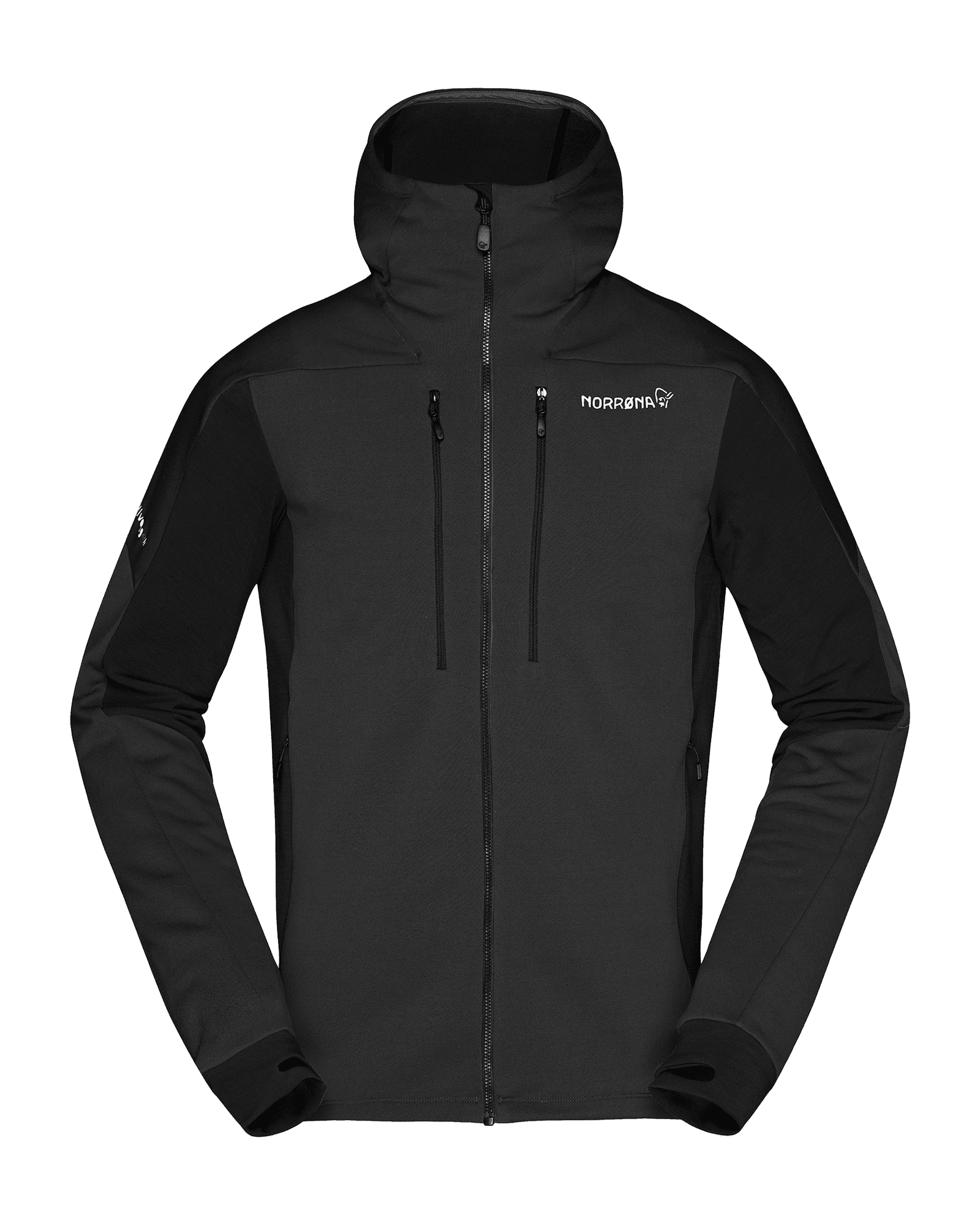 Trollveggen Powerstretch Pro Zip Hood M Caviar