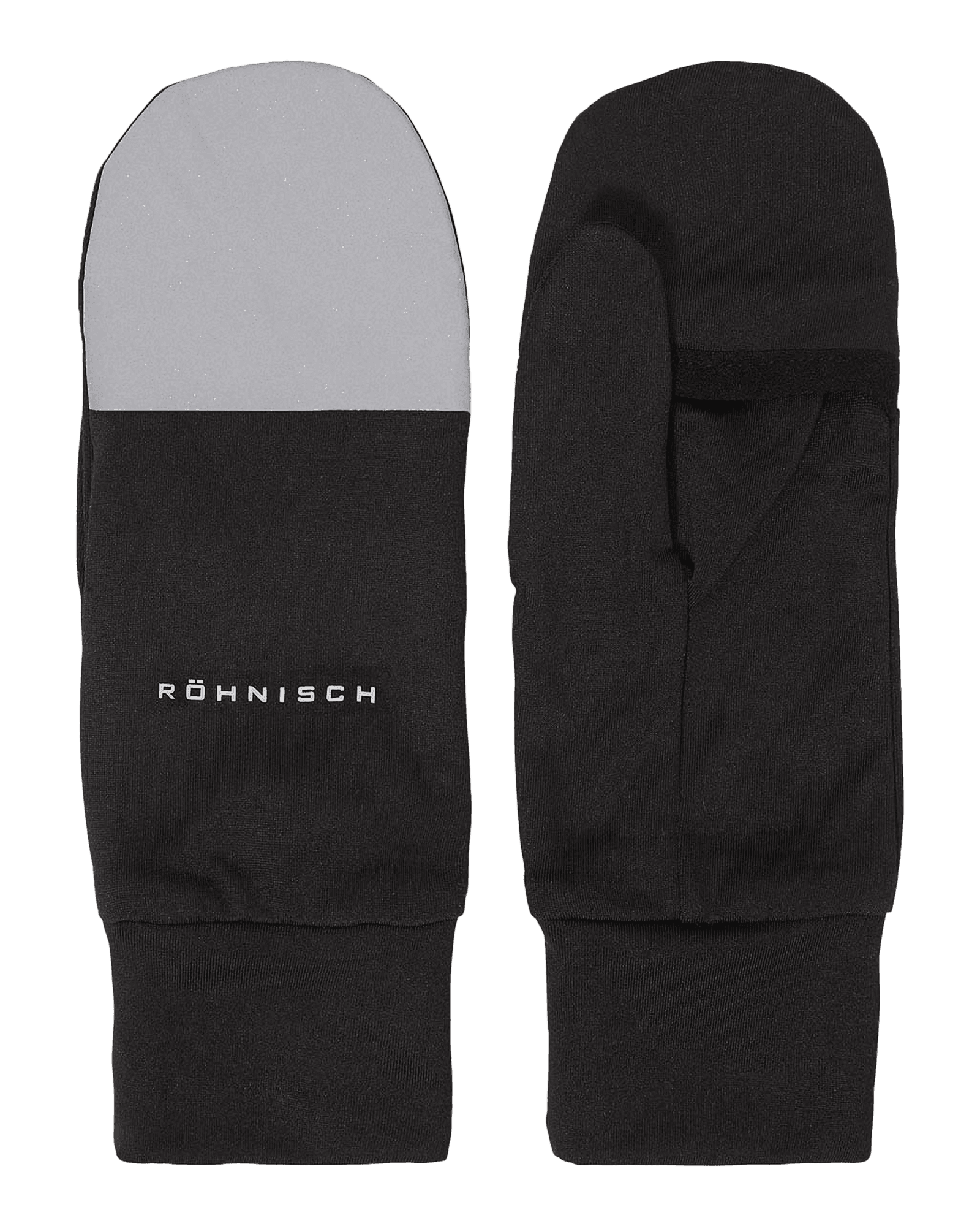 Glow Running Mittens Black