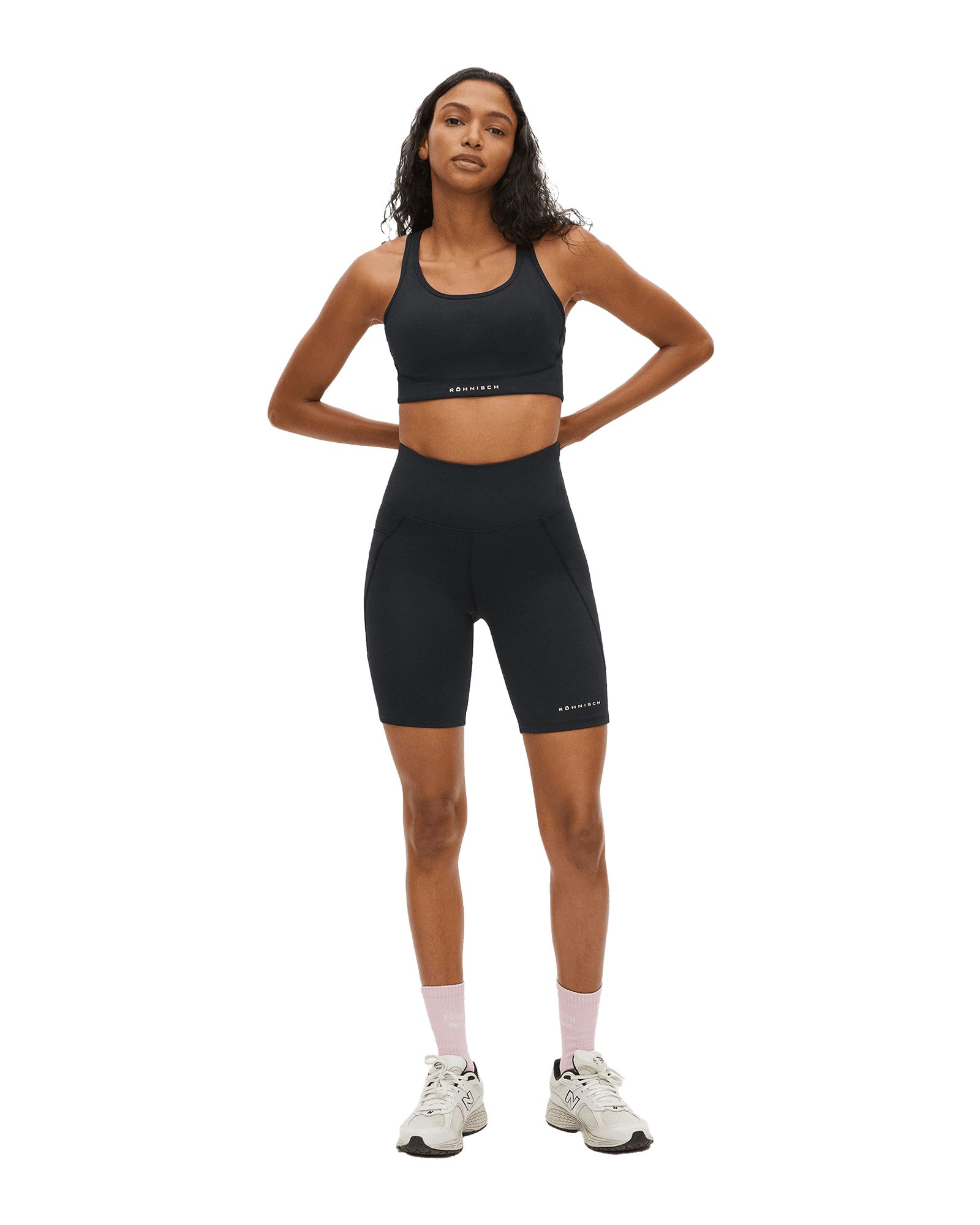 Flattering High Waist Bike Tights W Black