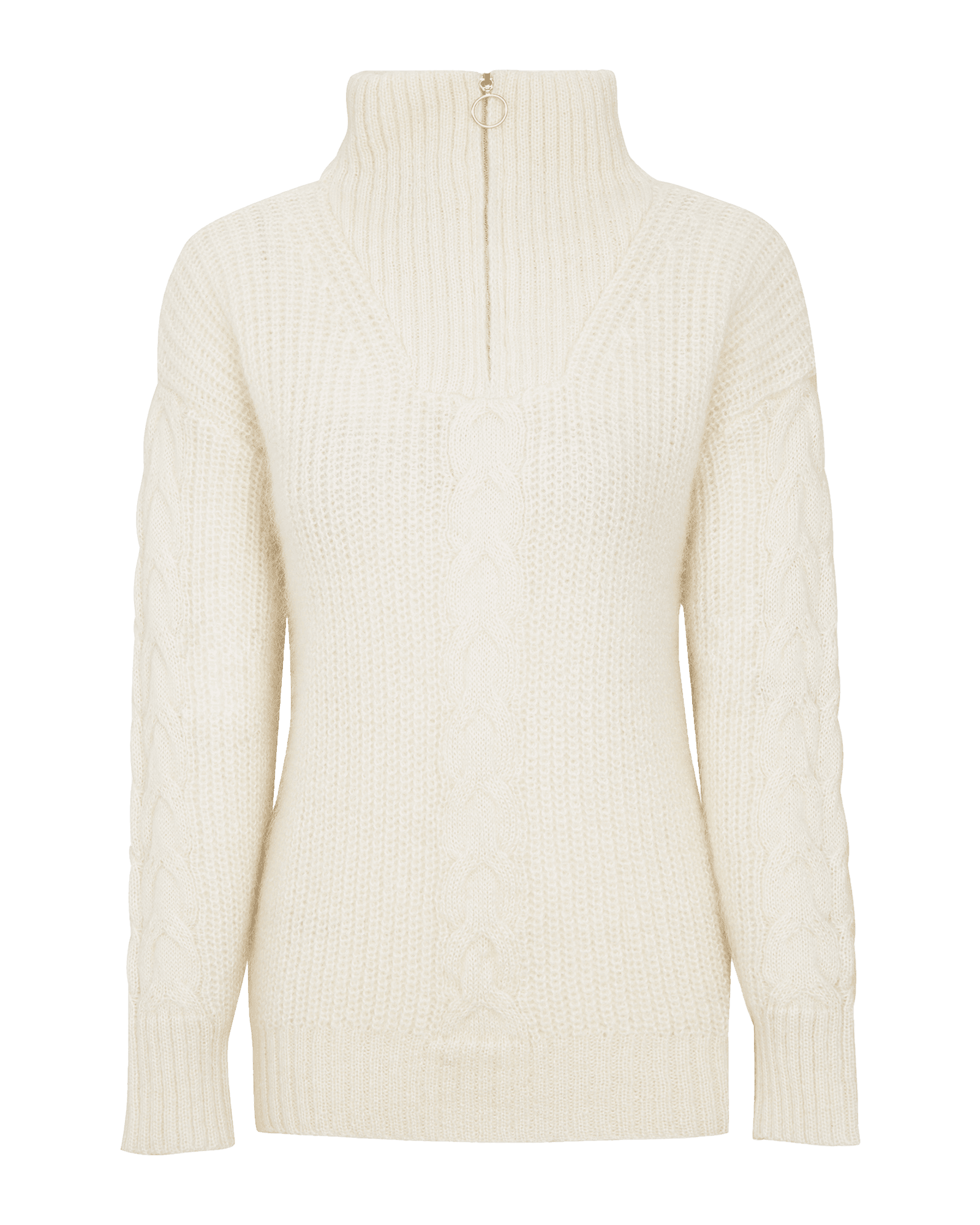 Olden Knitted Sweater W Cream