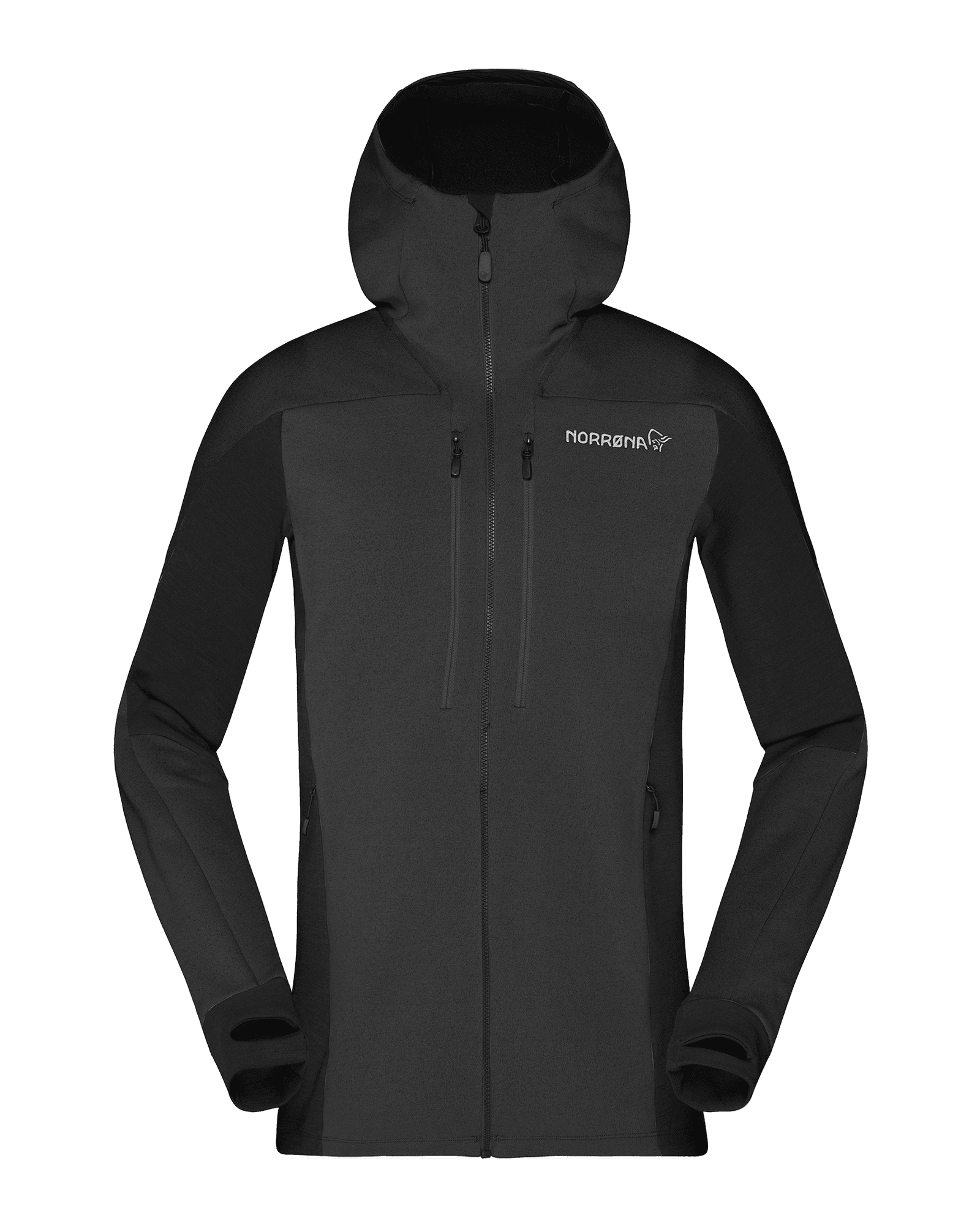 Trollveggen Powerstretch Pro Zip Hood W Caviar