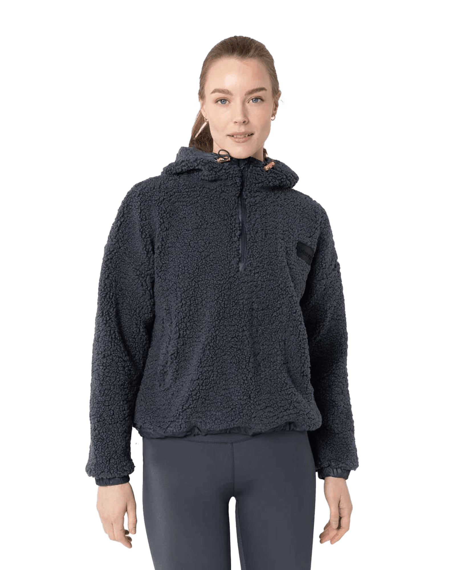 Sway Pile Hoodie W Dark Blue